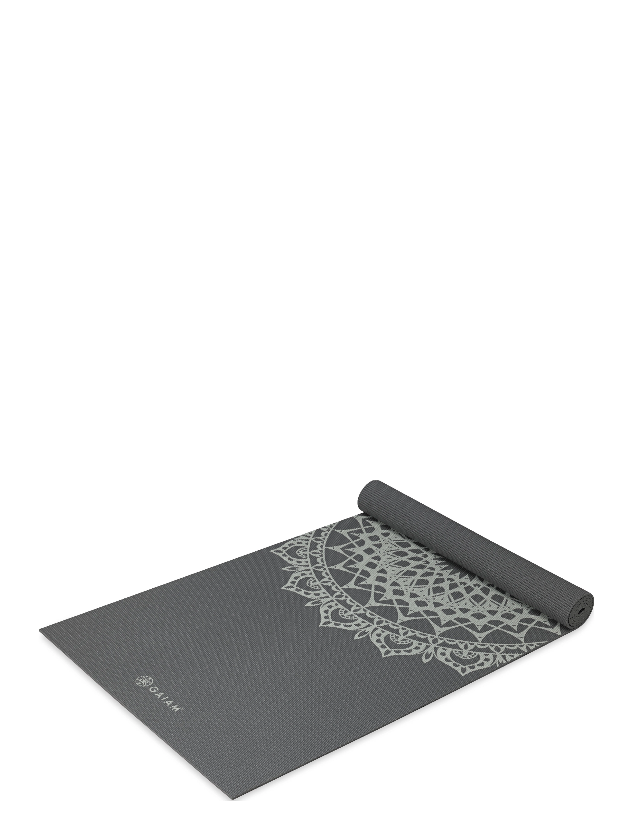 Gaiam - Dark Greige Marrakesh 5mm Classic Printed - trainingsmatten & accessoires - beige - 2