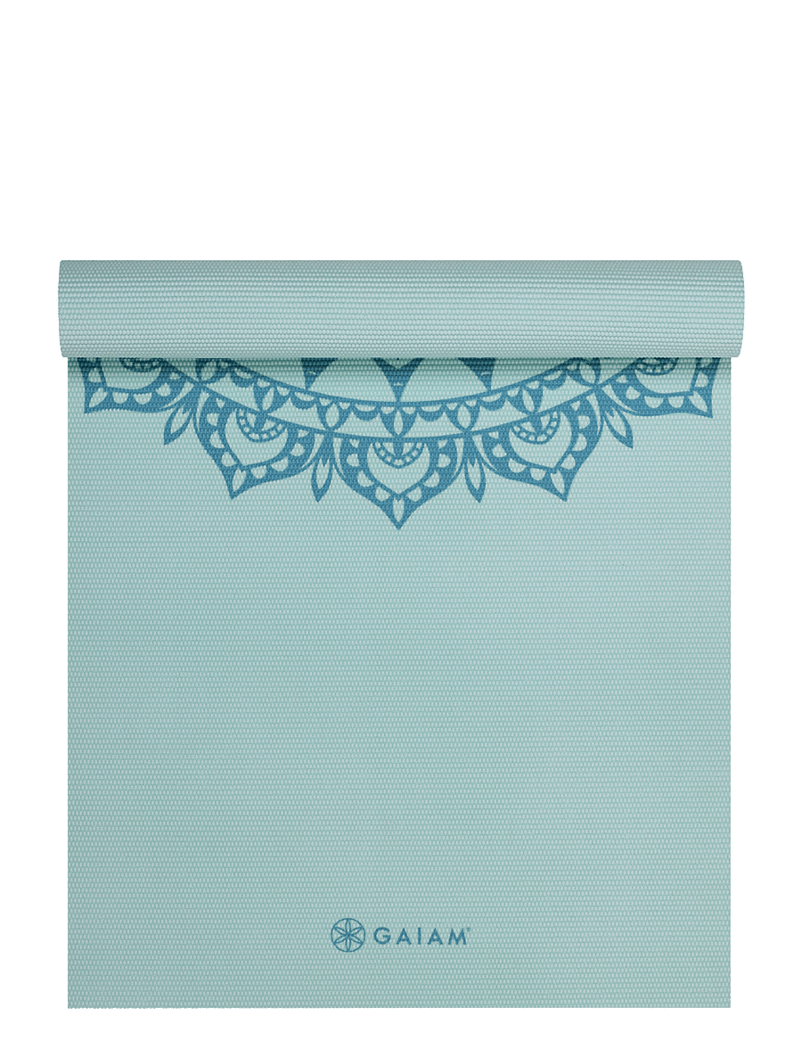 Gaiam - Aquatic Marrakesh 5mm Classic Printed - treeningmatid ja tarvikud - aqua - 0