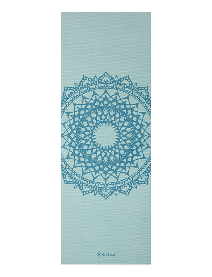 Gaiam - Aquatic Marrakesh 5mm Classic Printed - treeningmatid ja tarvikud - aqua - 3