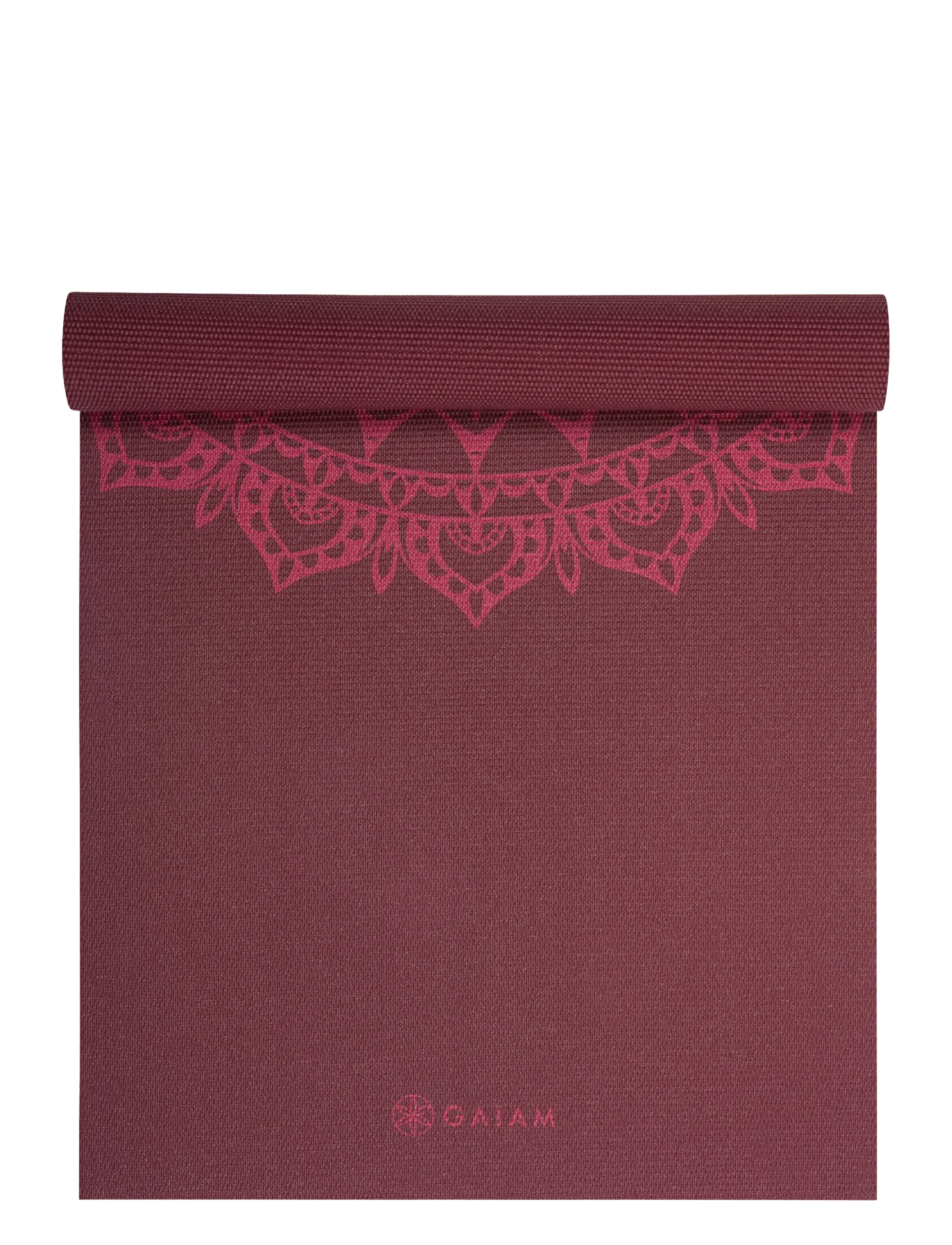 Gaiam CHERRY MARRAKESH YOGA MAT 5MM - Yogamåtter & Tilbehør - CHERRY / burgundy