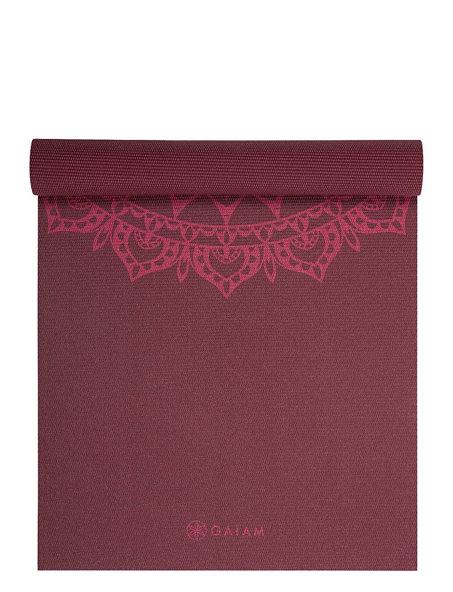 Gaiam - CHERRY MARRAKESH YOGA MAT 5MM - yogamåtter & tilbehør - cherry - 0