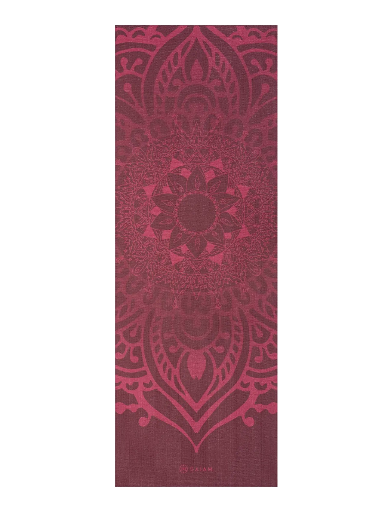 Gaiam - CHERRY SUNDIAL LAYERS YOGA MAT 5MM - yogamåtter & tilbehør - cherry - 1