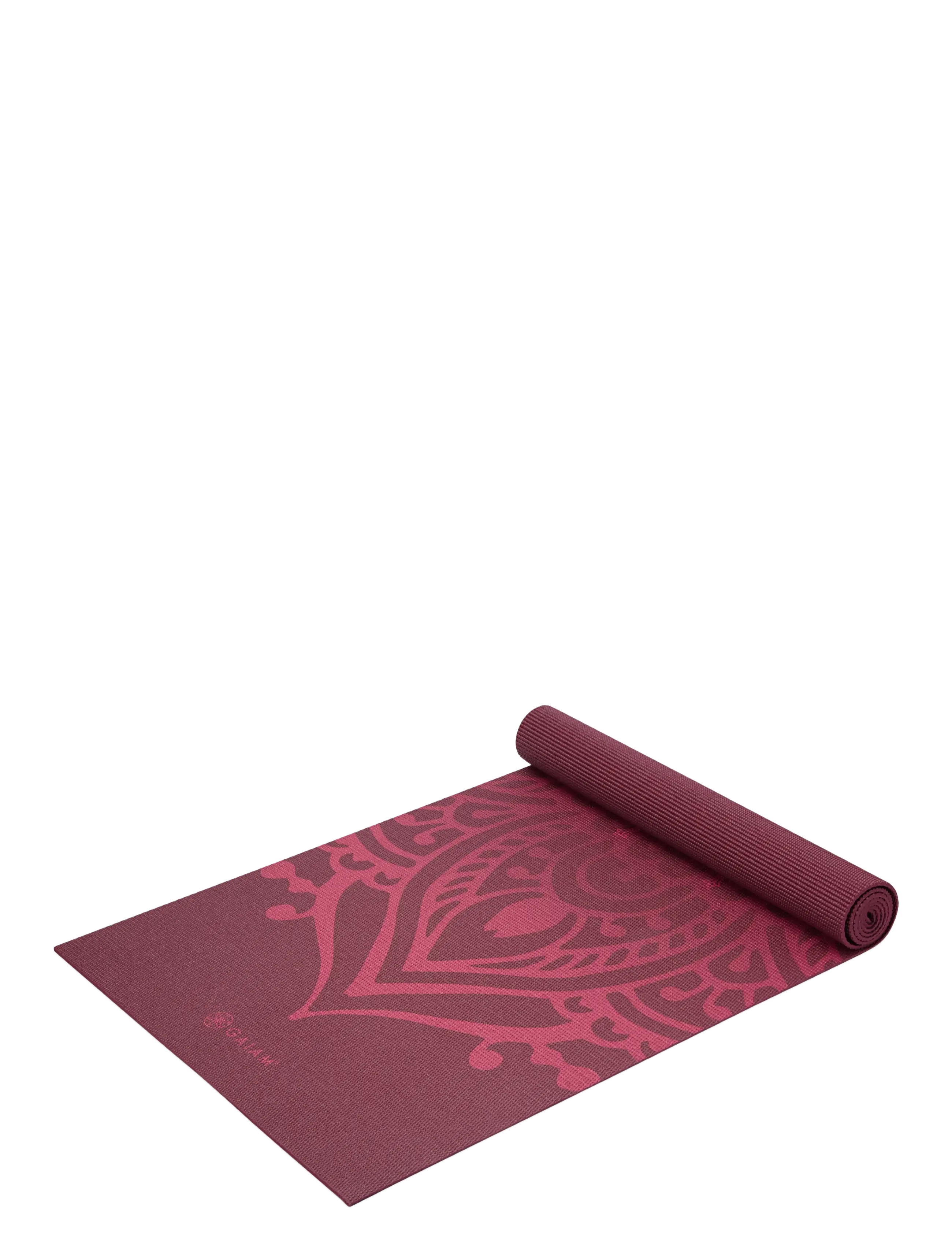 Gaiam - CHERRY SUNDIAL LAYERS YOGA MAT 5MM - yogamåtter & tilbehør - cherry - 2