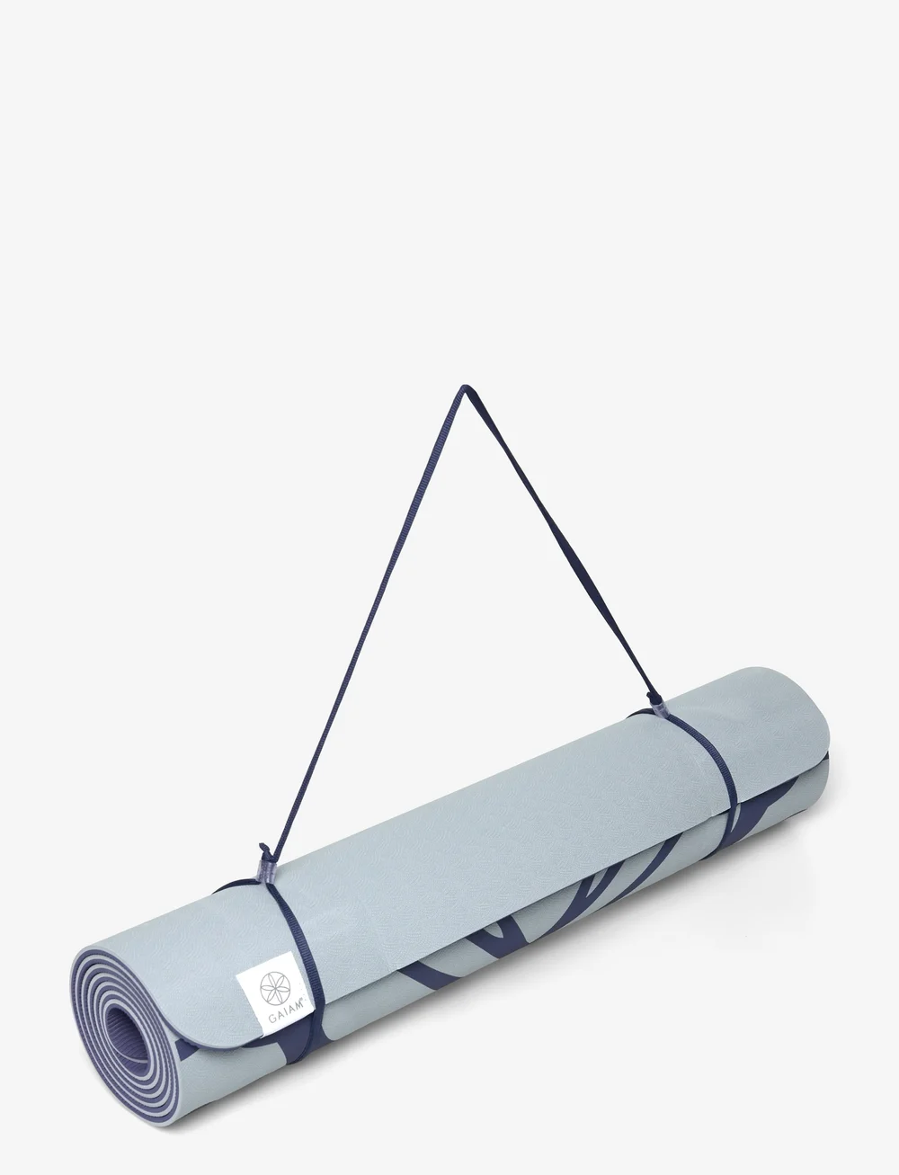 Gaiam - GAIAM TPE DOVE SUNDIAL LAYERS YOGA MAT 6MM PRINTED - trainingsmatten & zubehör - blue - 0