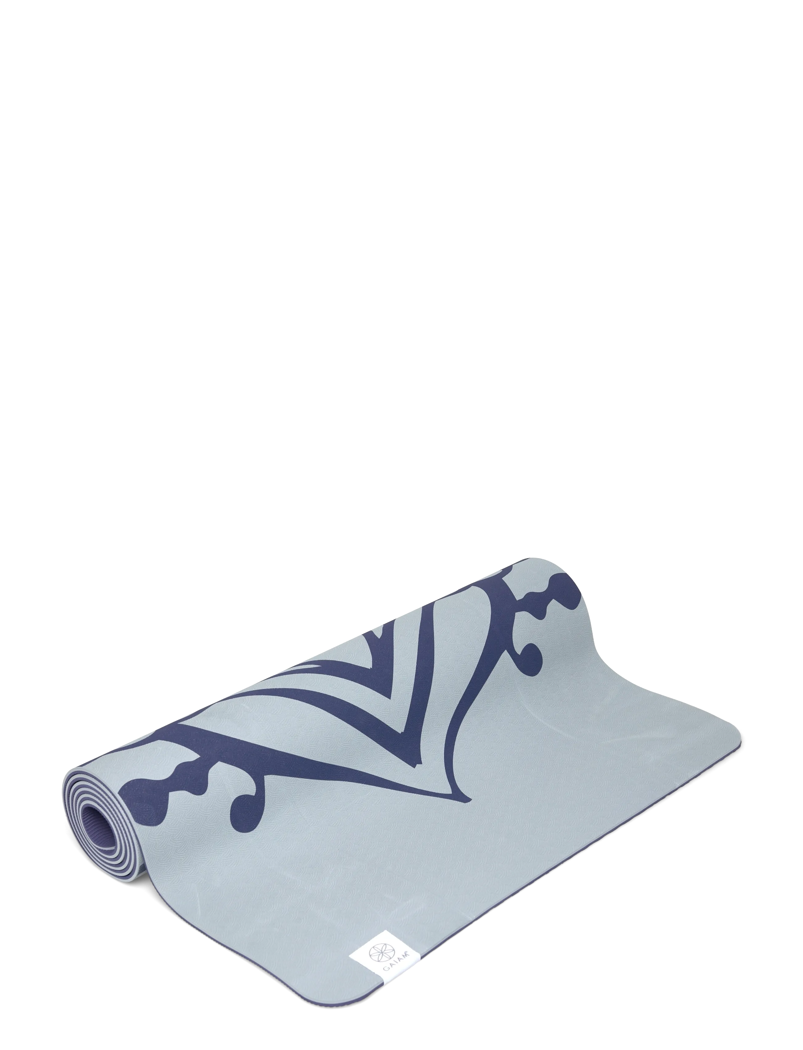 Gaiam - TPE DOVE SUNDIAL YOGA MAT 6MM - træningsmåtter & tilbehør - dove blue - 1
