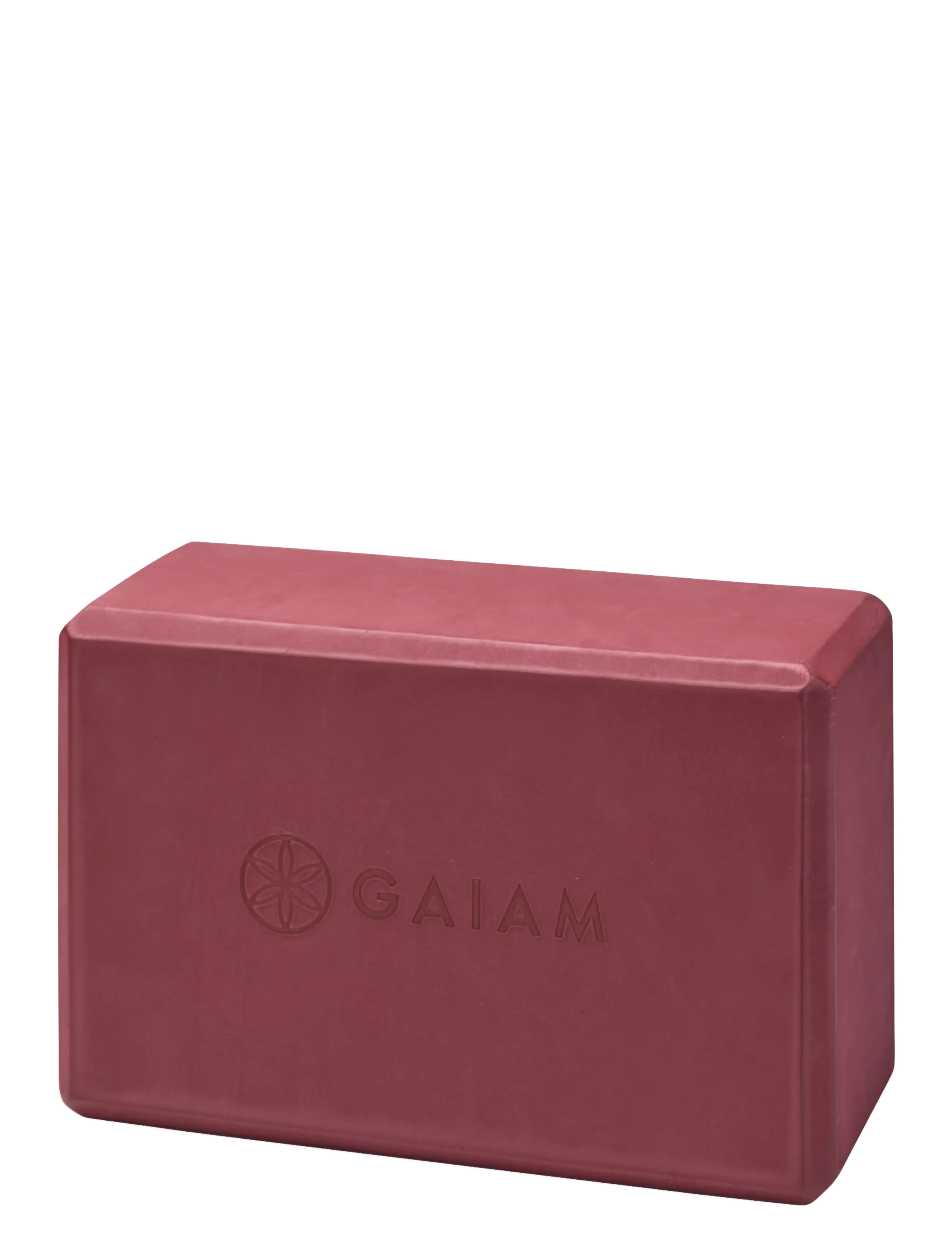 Gaiam CHERRY YOGA BLOCK - Equipment - CHERRY / burgundy