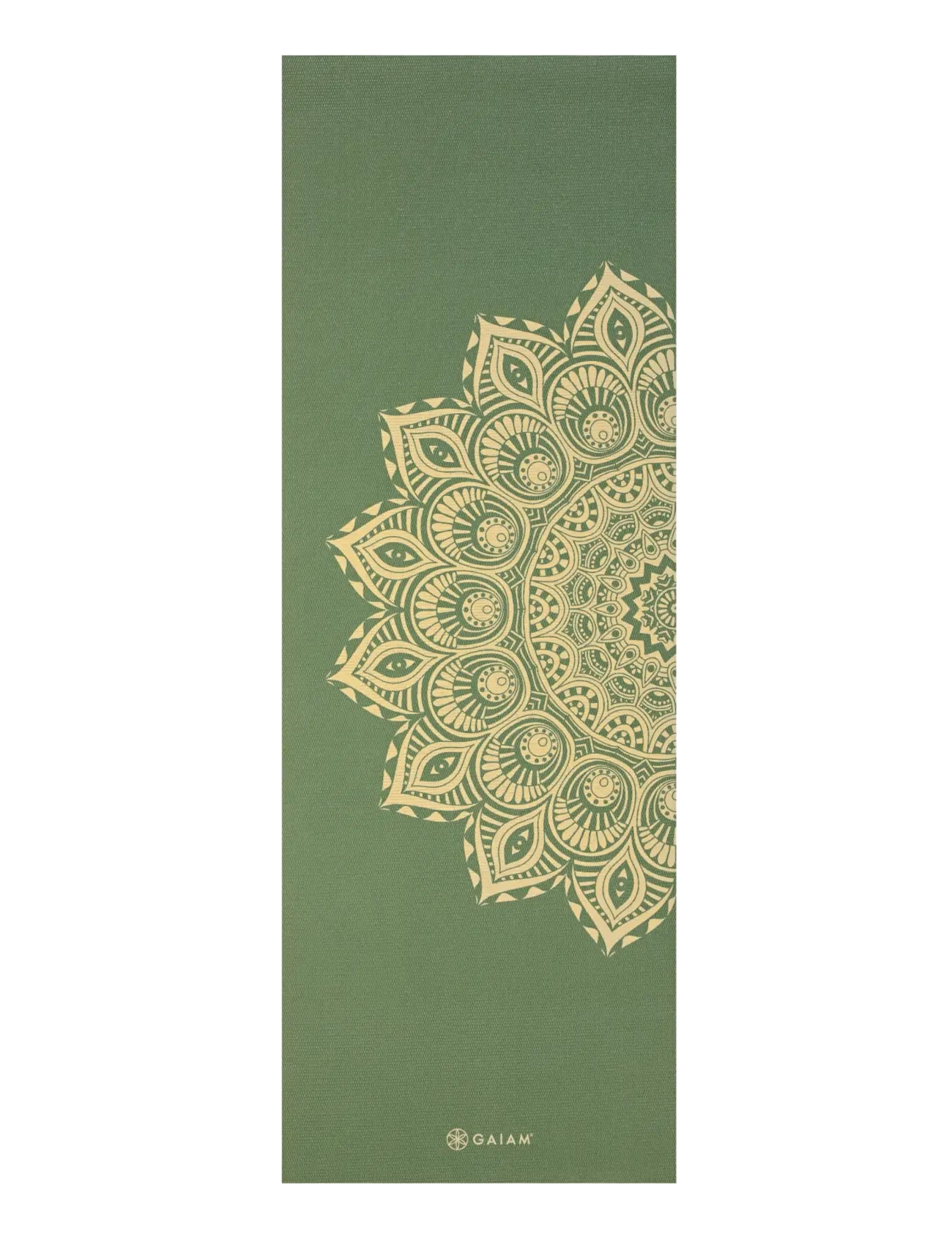 Gaiam - OLIVE HAZE MANDALA YOGA MAT 6MM - yoga mats & accessories - olive - 1