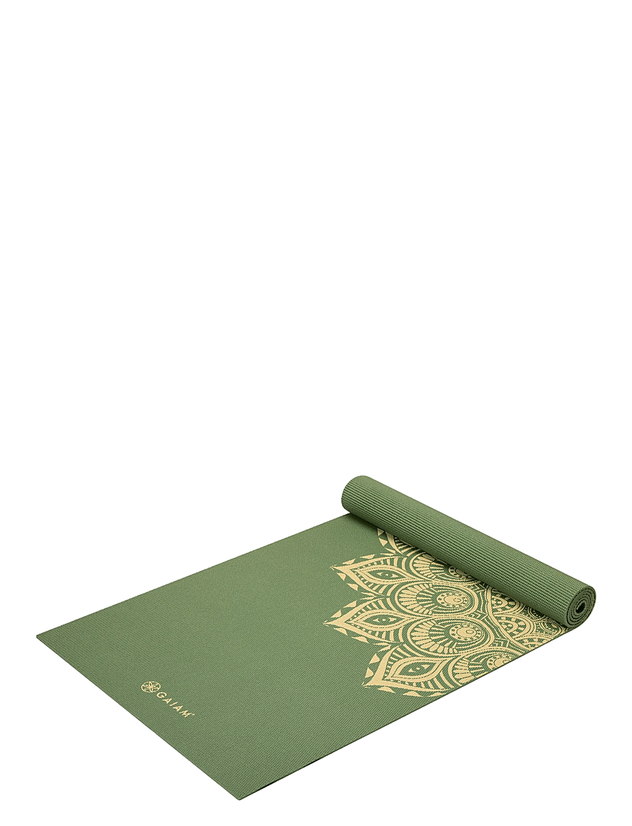 Gaiam - OLIVE HAZE MANDALA YOGA MAT 6MM - yoga-matten & -accessoires - olive - 2