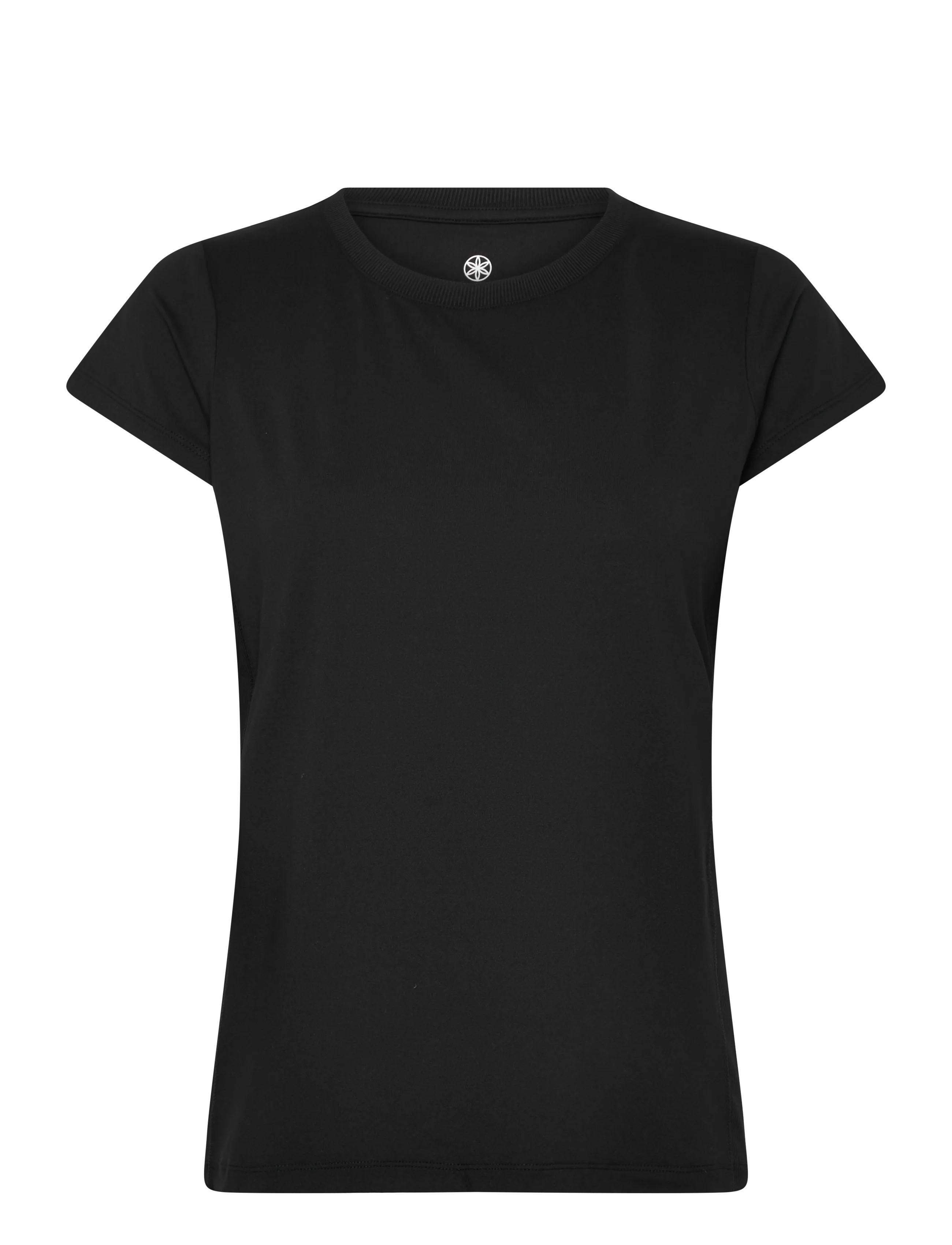 Gaiam Rib Mix Performance Tee, L, Black, Sports Overdele & T-shirts > Sport T-shirts, Dame