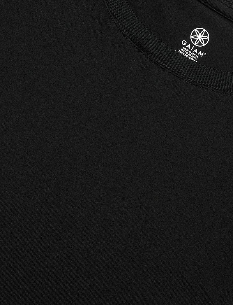 Gaiam - RIB MIX PERFORMANCE TEE XL - t-shirts - black - 2