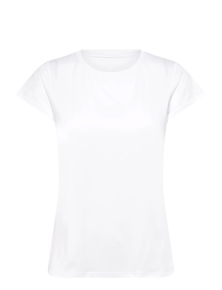 Gaiam - RIB MIX PERFPRMANCT TEE - t-shirts - white - 0