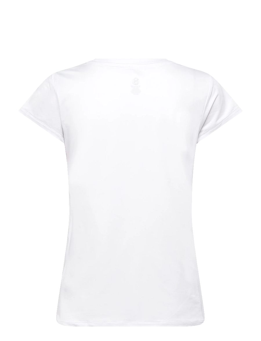 Gaiam - RIB MIX PERFPRMANCT TEE - t-shirts - white - 1