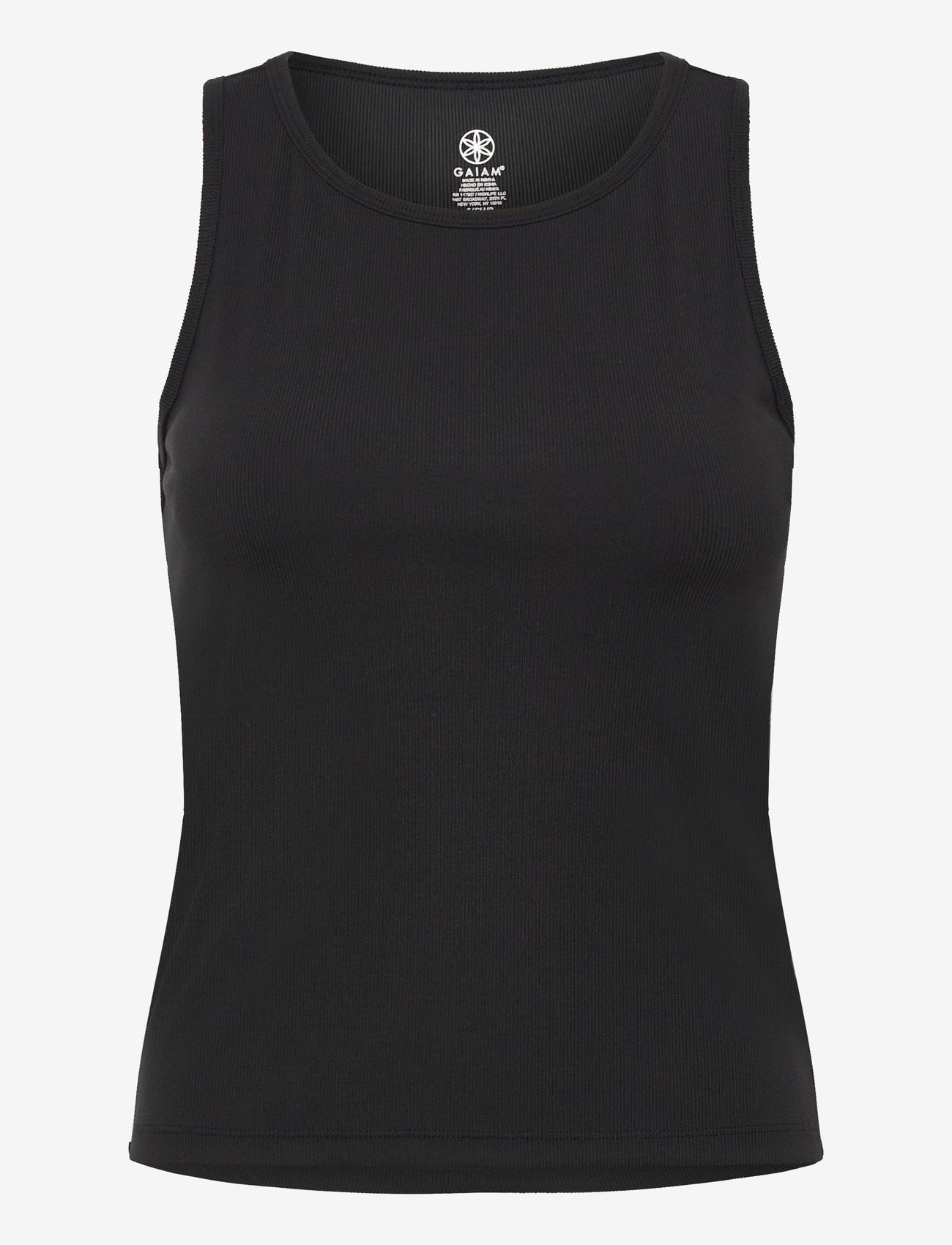 Gaiam - CROPPED RIB TANK - laveste priser - black - 0