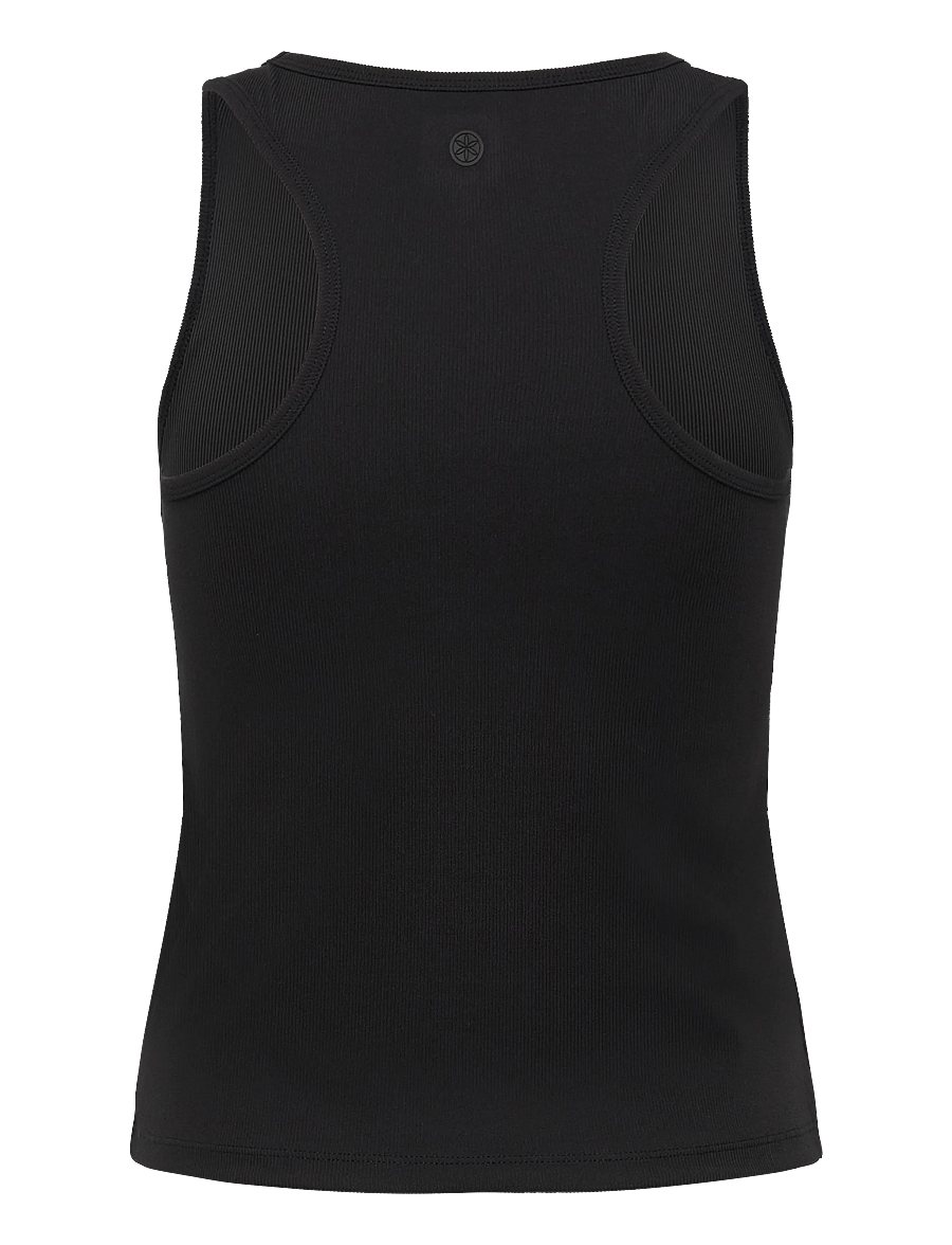 Gaiam - CROPPED RIB TANK - nabapluusid - black - 1