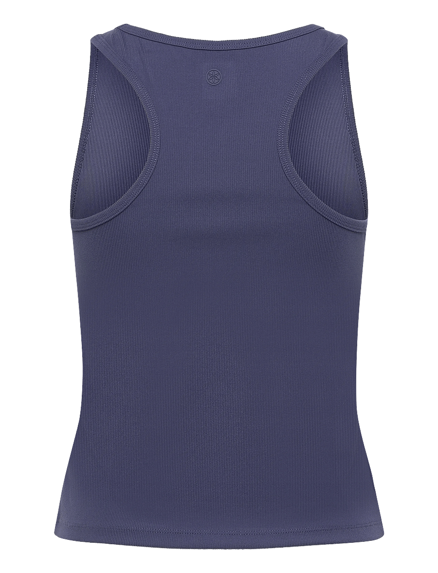Gaiam - CROPPED RIB TANK - crop-tops - blue - 1