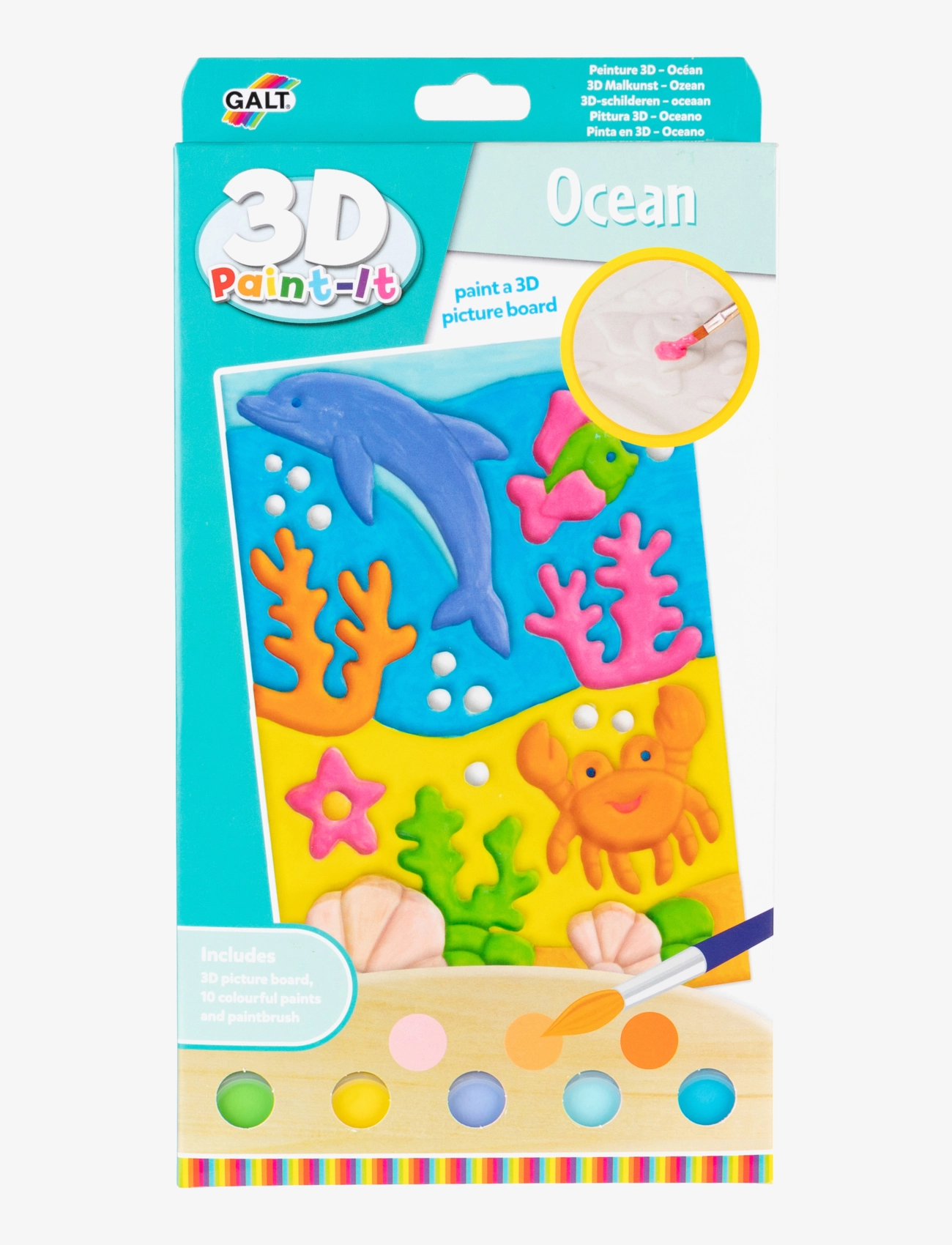 Galt 3D Paint-It Ocean, Børn, Paints, Multi/mønstret, Str: ONE SIZE