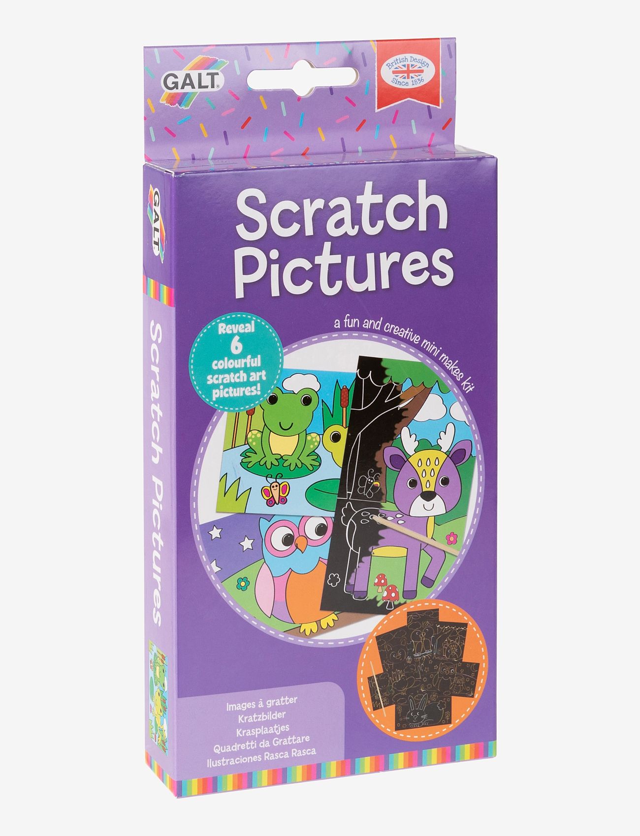 Galt - MINI MAKES SCRATCH PICTURES - male- & kreabøger - multicolour - 0