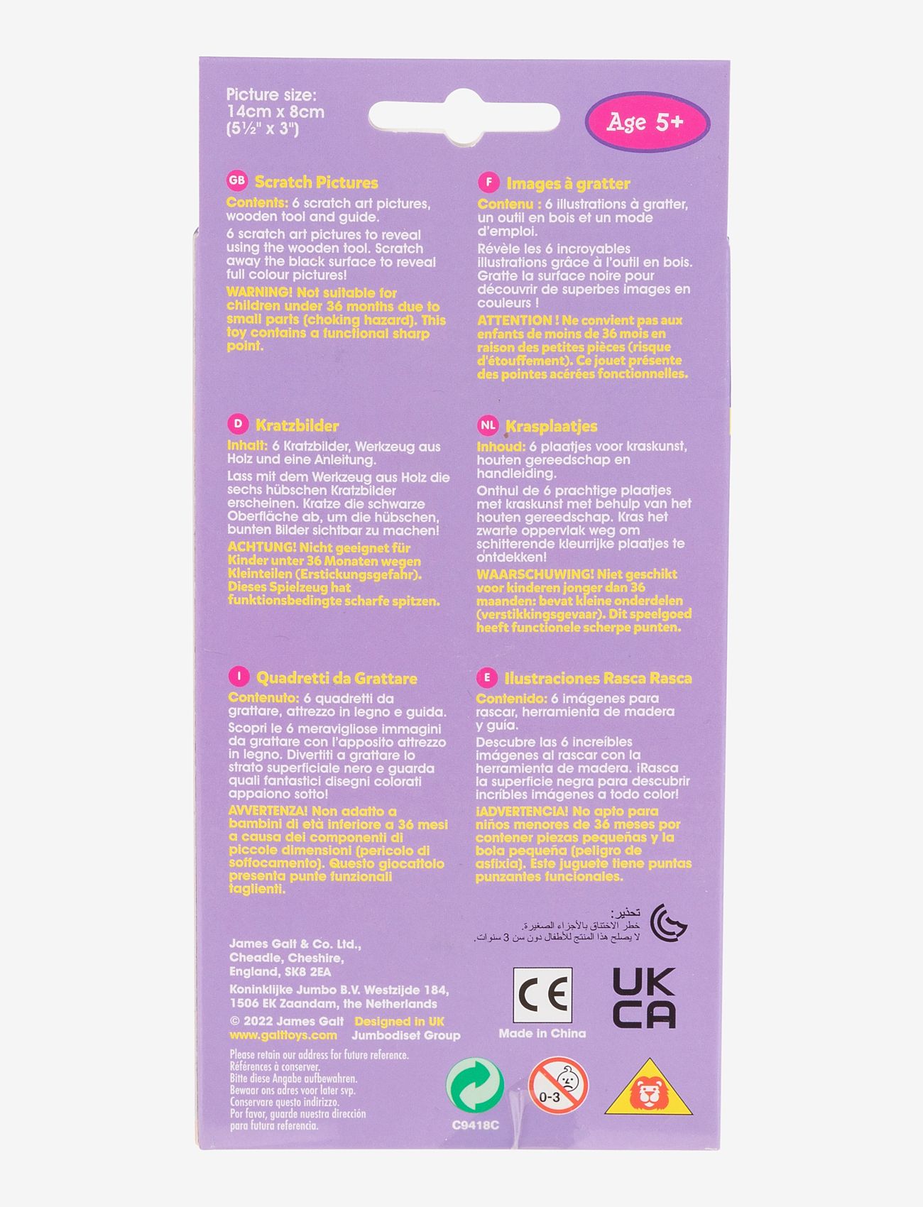 Galt - MINI MAKES SCRATCH PICTURES - male- & kreabøger - multicolour - 1