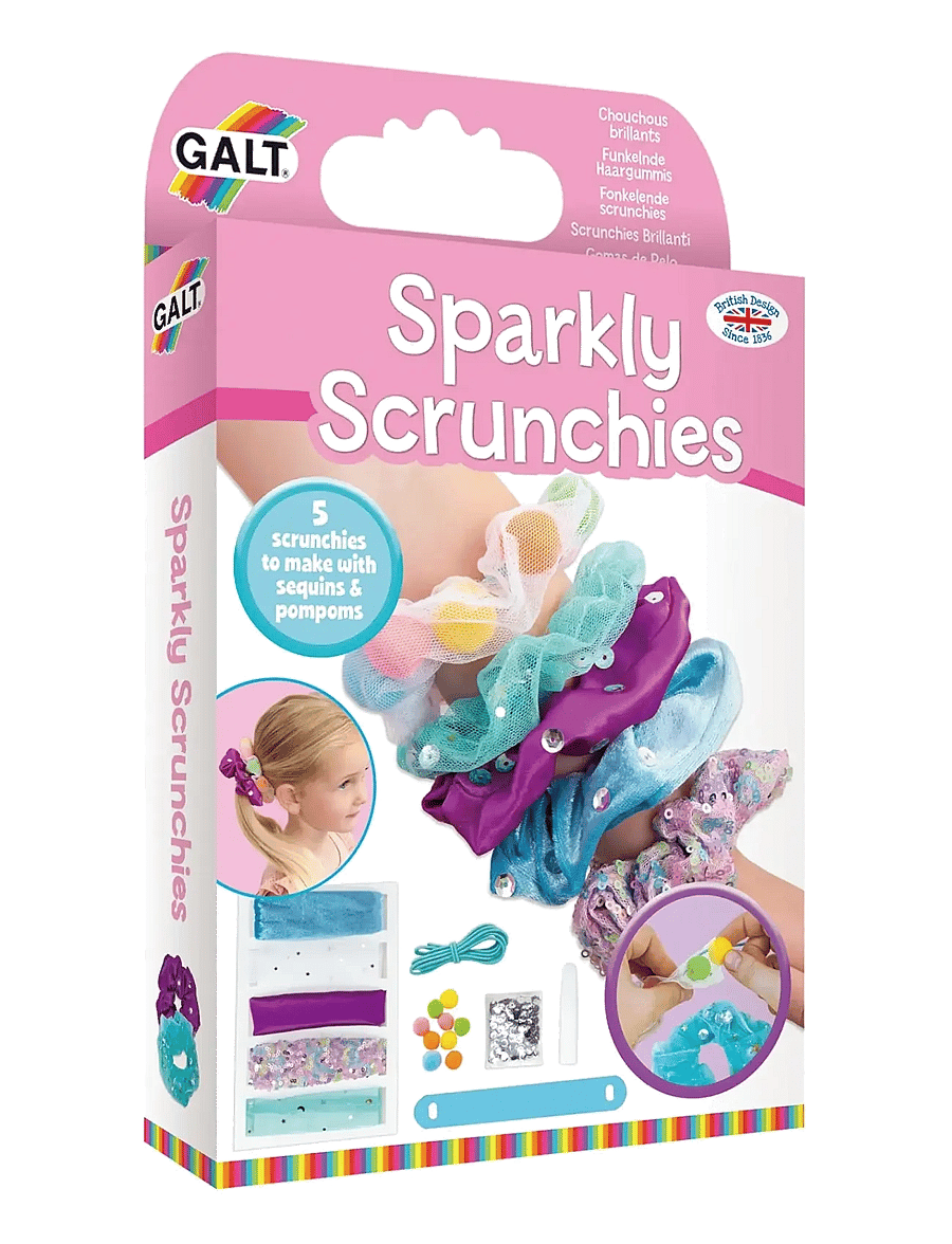 Galt - GLITTRANDE SCRUNCHIES - pysselset - multicolour - 1