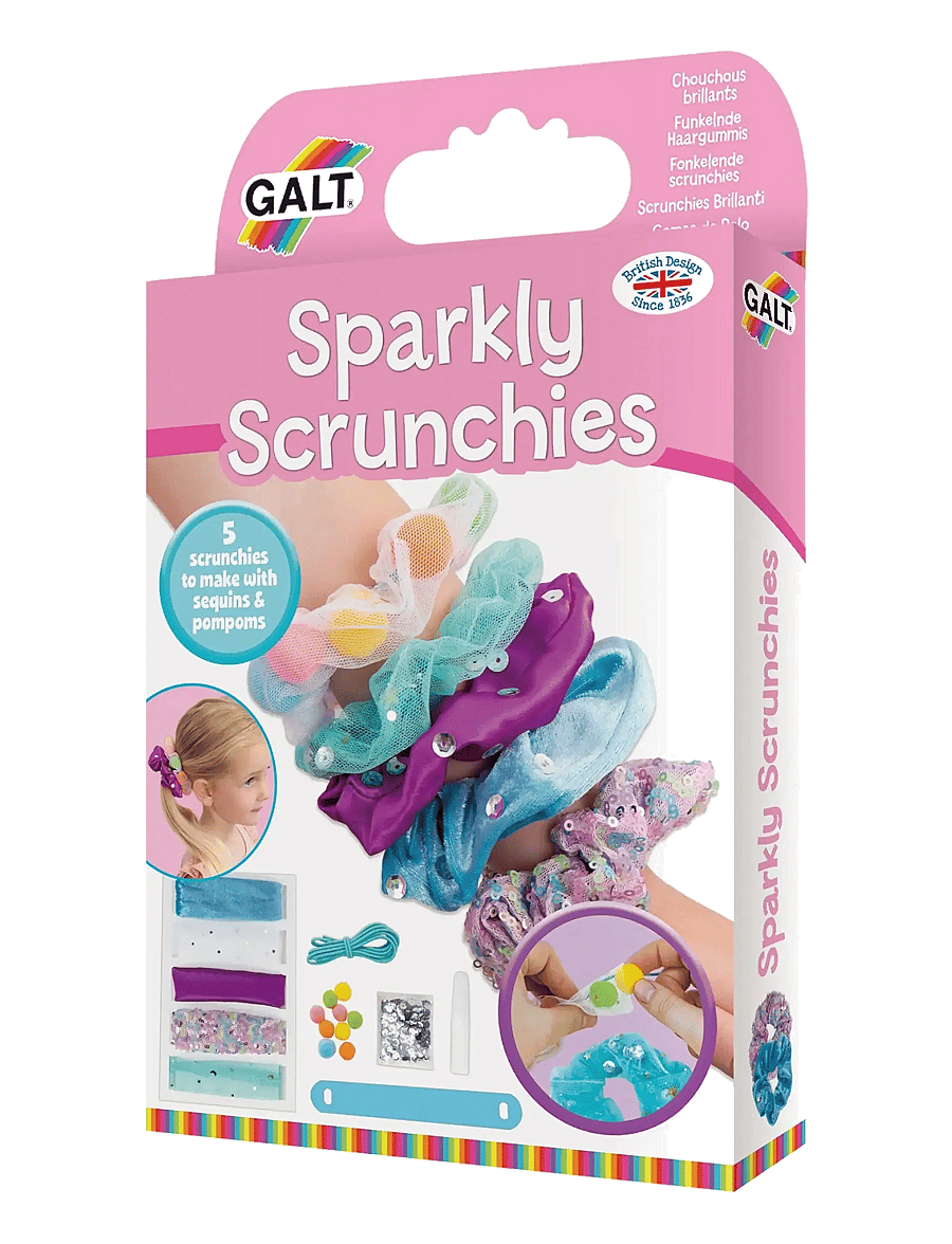 Galt - GLITTRANDE SCRUNCHIES - pysselset - multicolour - 2