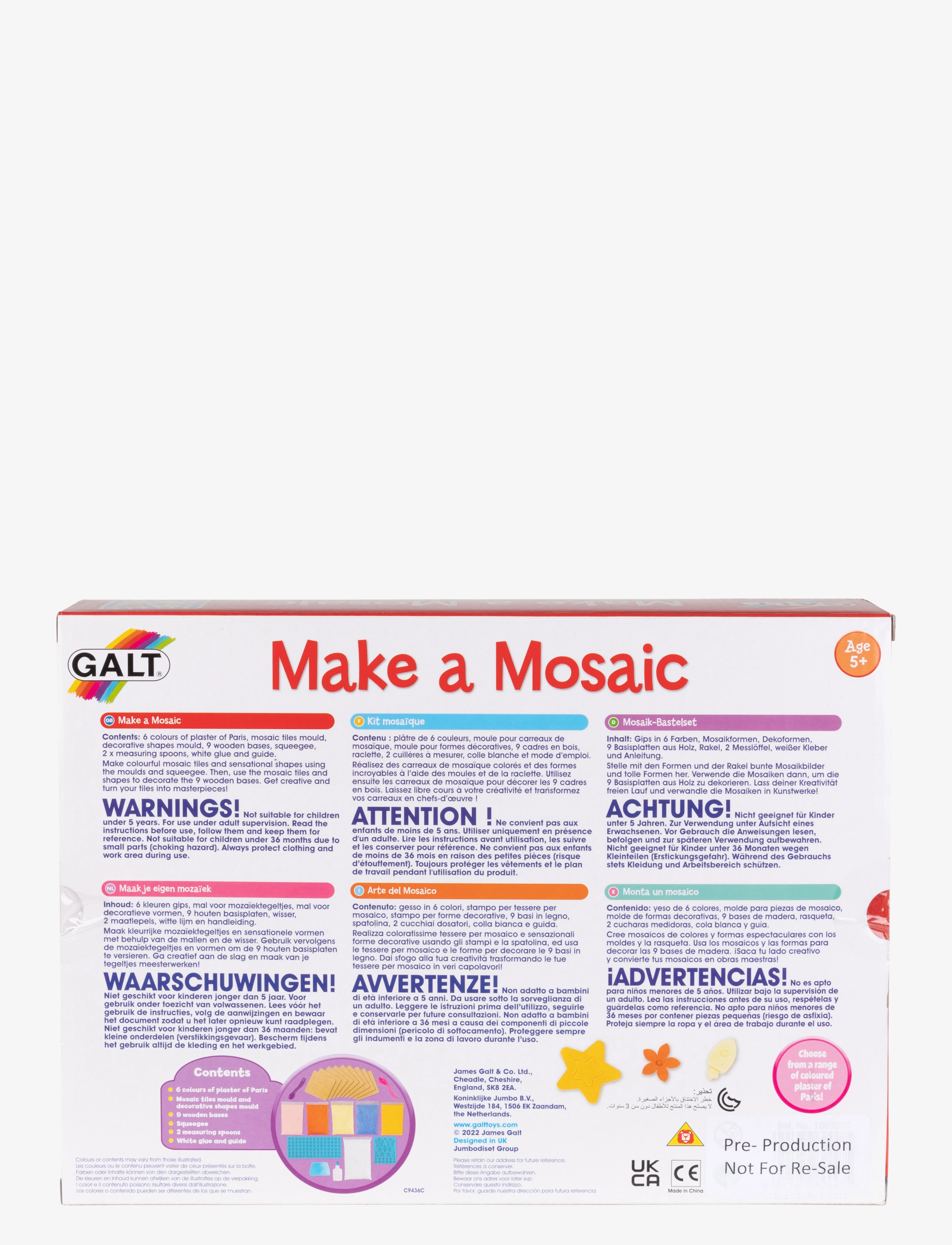 Galt - MAKE A MOSAIC - hobbysett - multicolour - 2