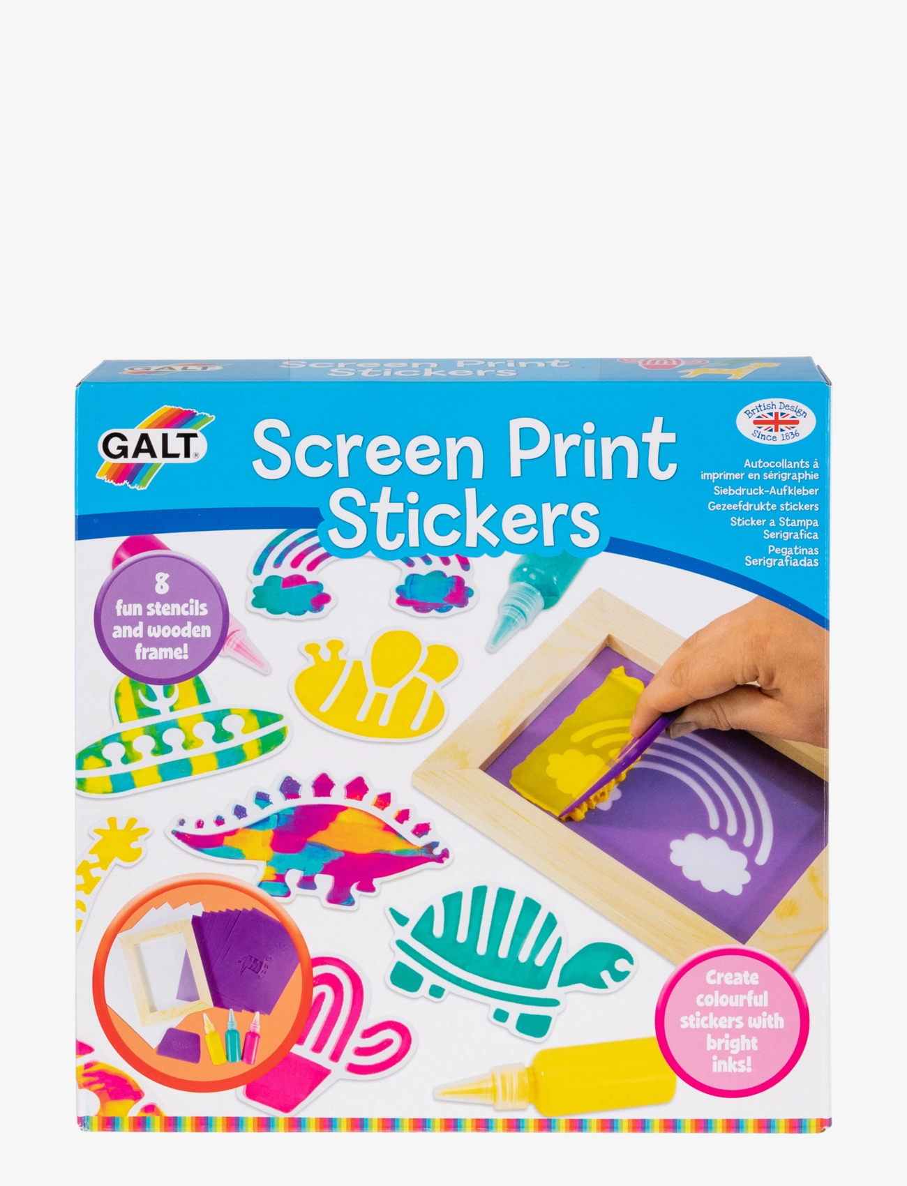 Galt - SCREEN PRINT STICKERS - kreasæt - multicolour - 1