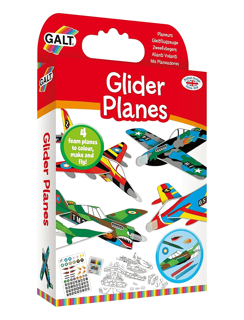 Galt - GLIDER PLANES - kreasæt - multi-coloured - 0