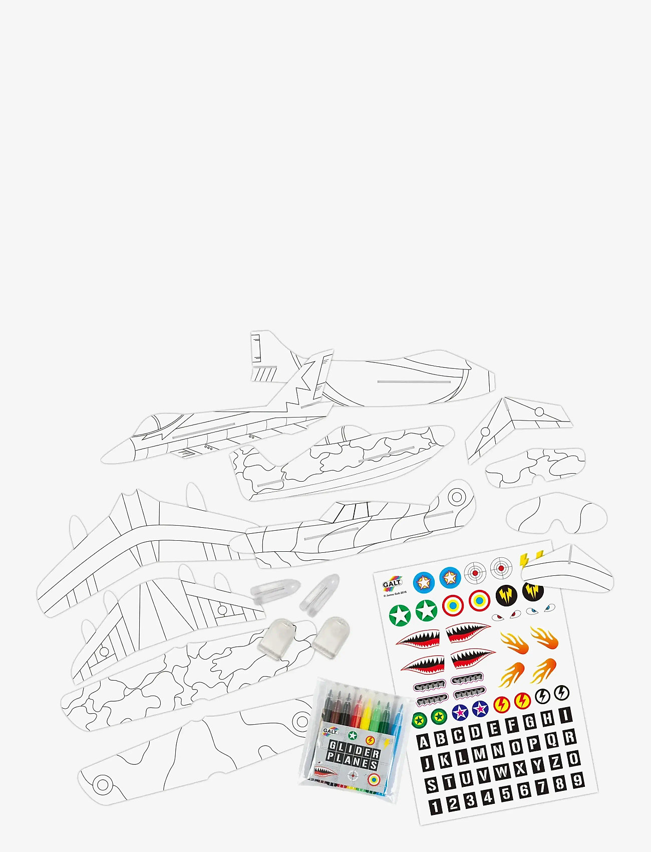 Galt - GLIDER PLANES - kreasæt - multi-coloured - 2