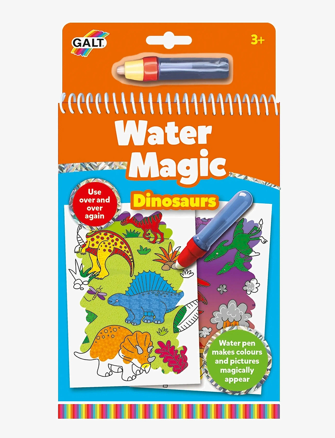 Galt - WATER MAGIC DINOSAURS - male- & kreabøger - orange - 0
