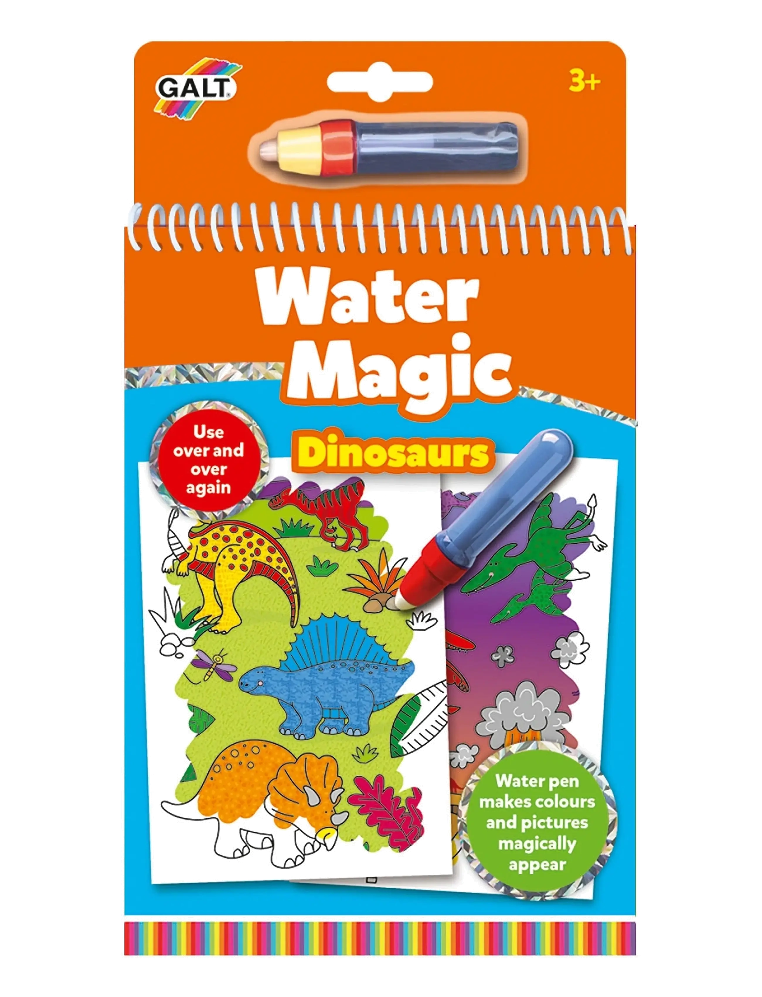 Galt WATER MAGIC - DINOS - 4 for 3 - ORANGE / multi