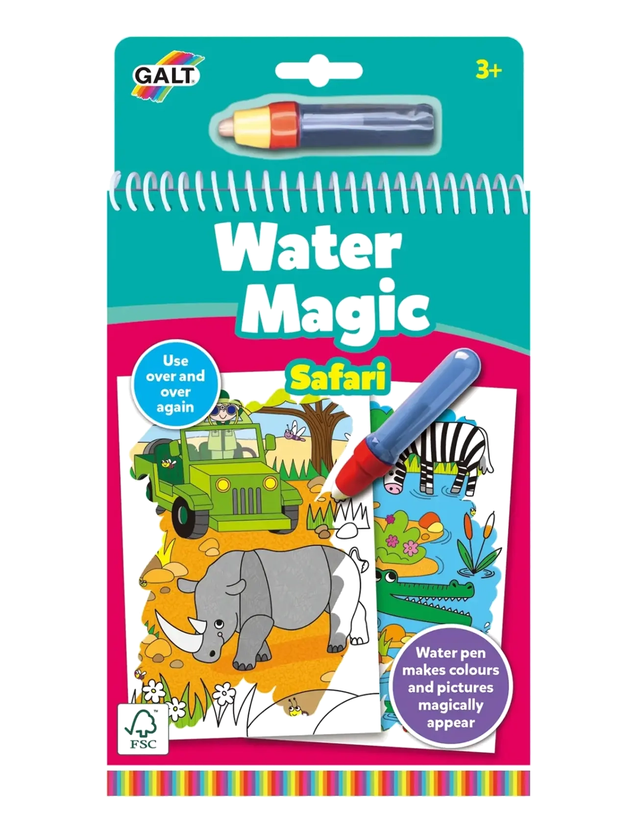 Galt Water Magic Safari, Børn, Stationery, Multi/mønstret, Str: ONE SIZE