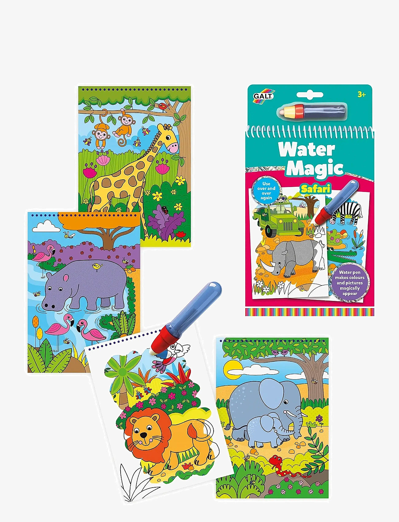 Galt - WATER MAGIC SAFARI - skrivesæt - green - 1