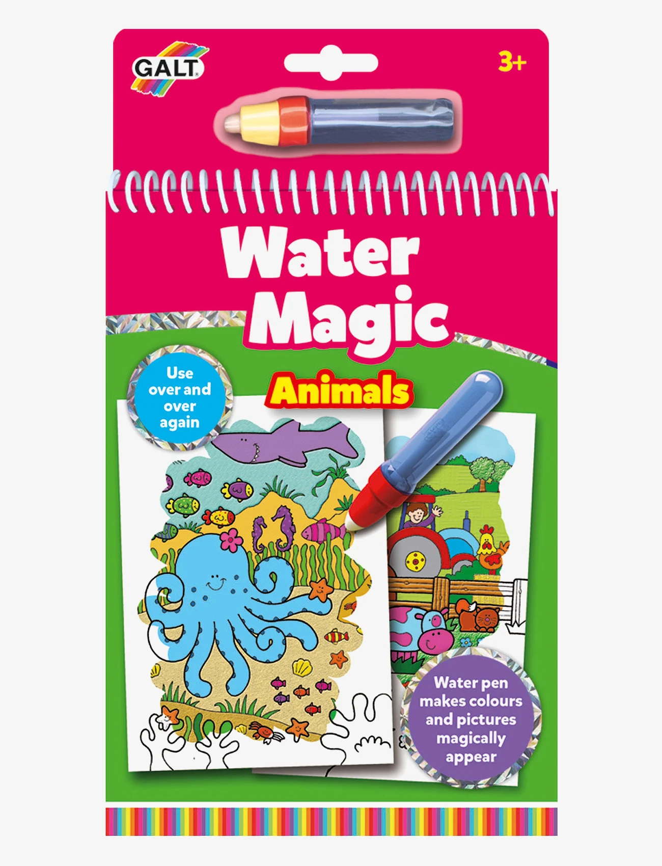 Galt - WATER MAGIC ANIMALS - farging & hobbybøker - red - 0