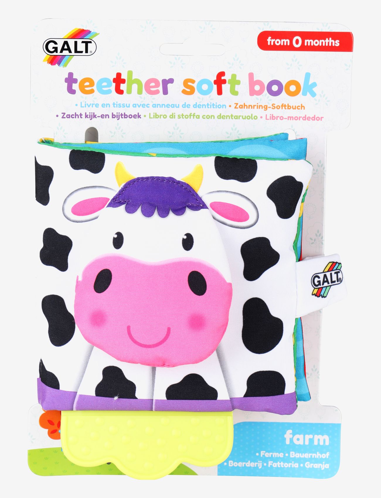 Galt - TEETHER SOFT BOOK FARM - aktivitetslegetøj - multi-coloured - 0