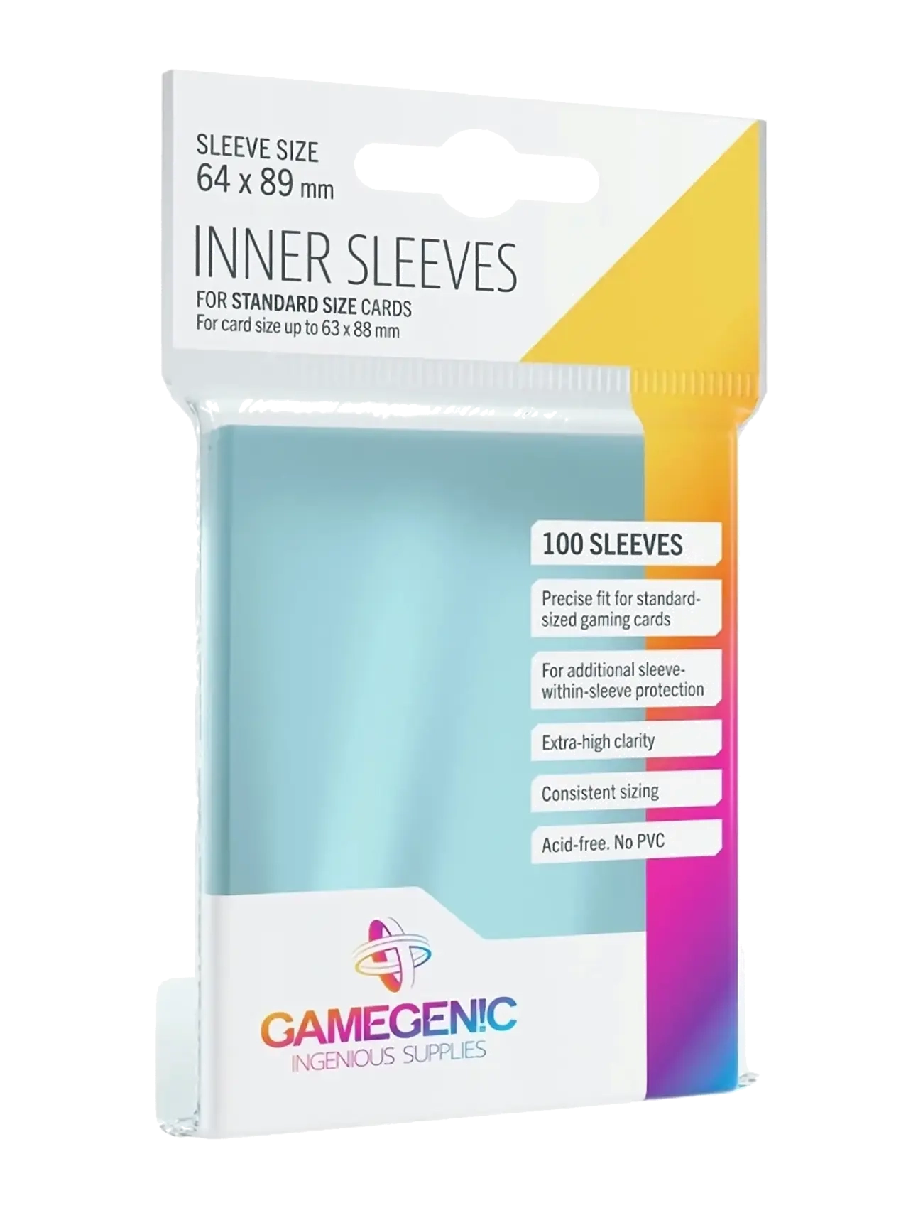 Gamegenic Inner Sleeves - Samlekort - WHITE / white