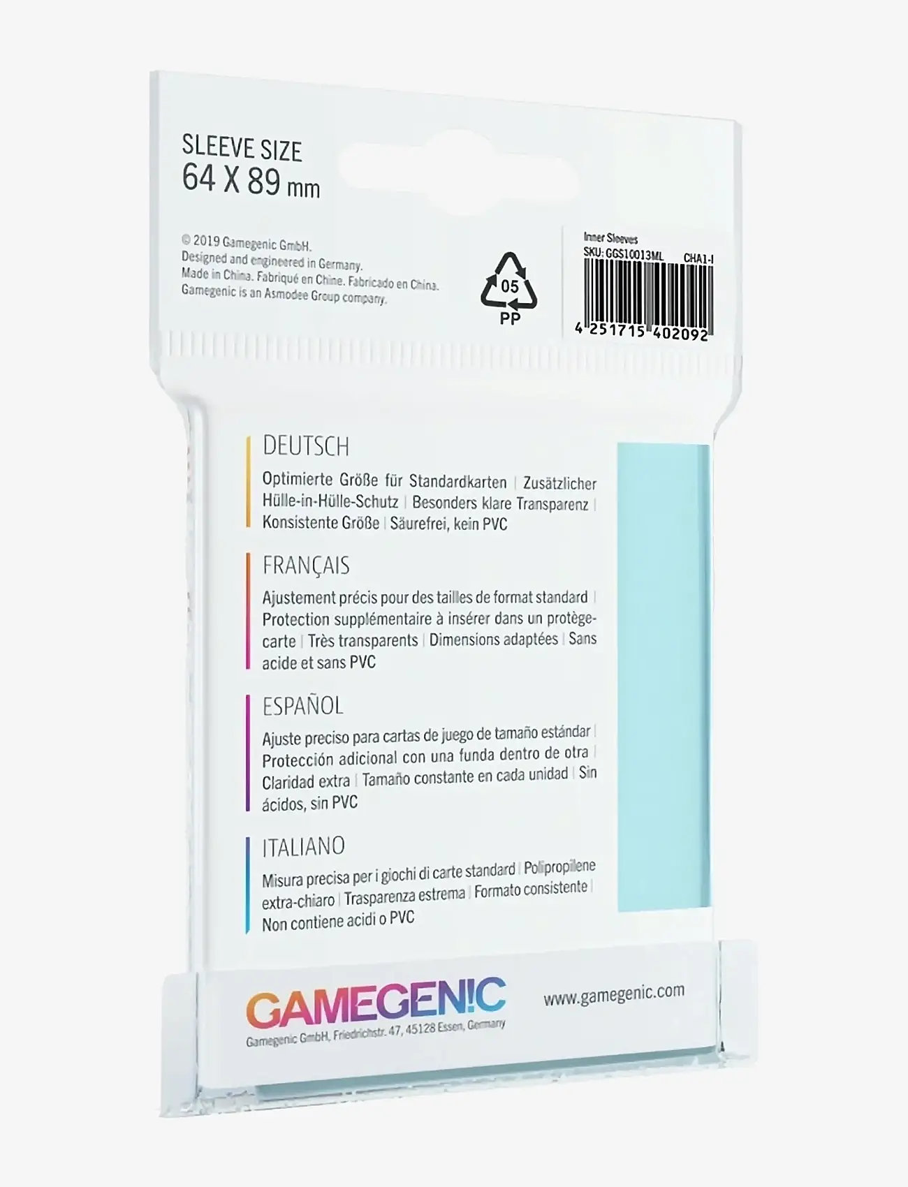 Gamegenic - Inner Sleeves - white - 1