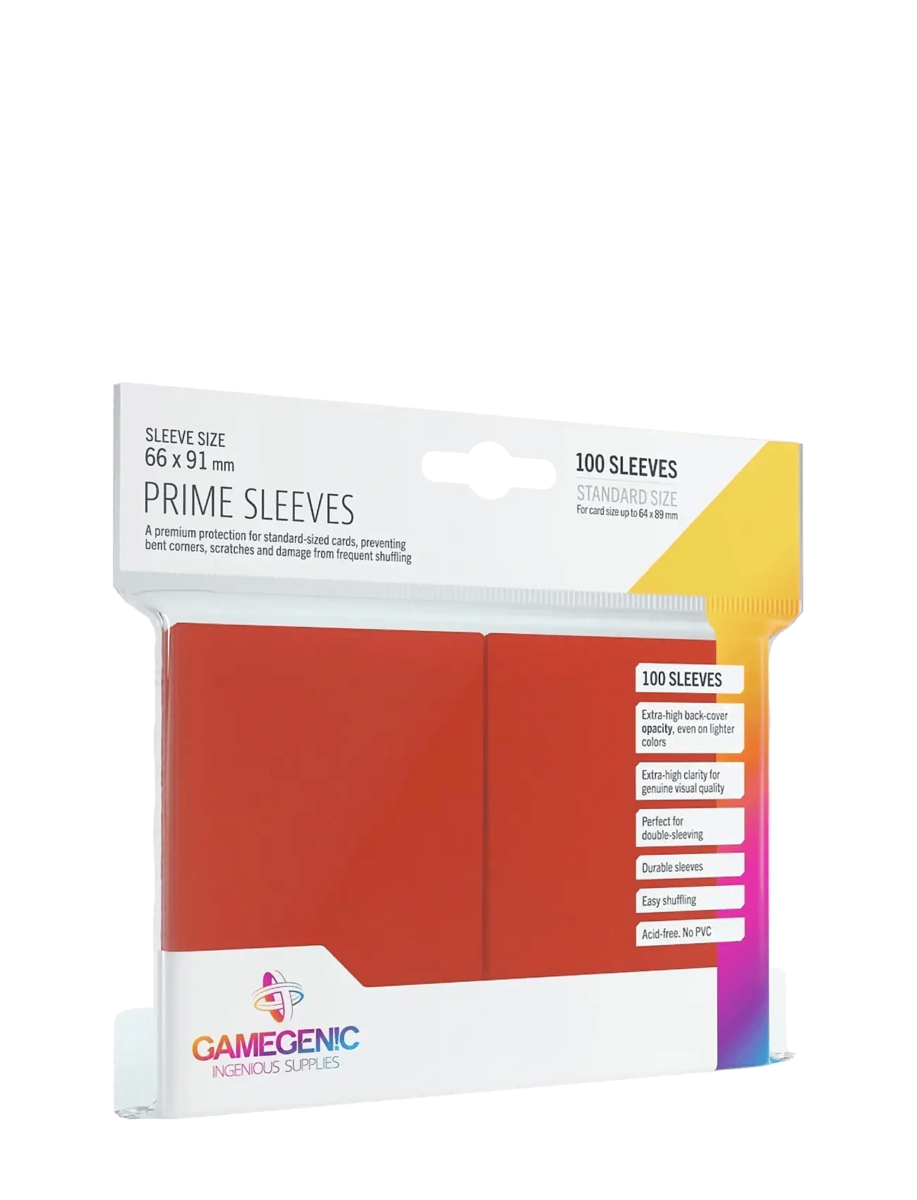 Gamegenic - Prime Sleeves Red -