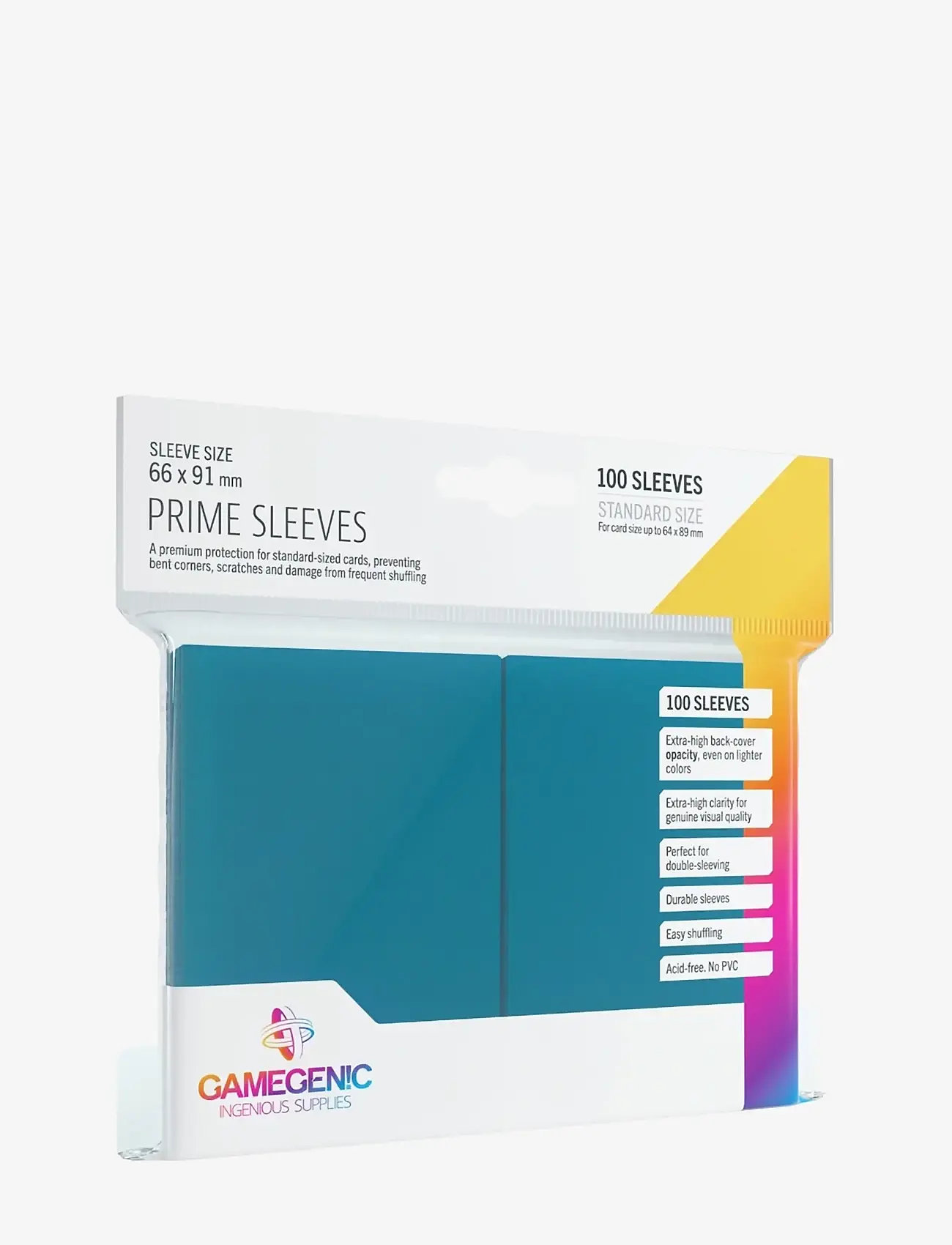 Gamegenic - Prime Sleeves Blue - samlarkort - blue - 0