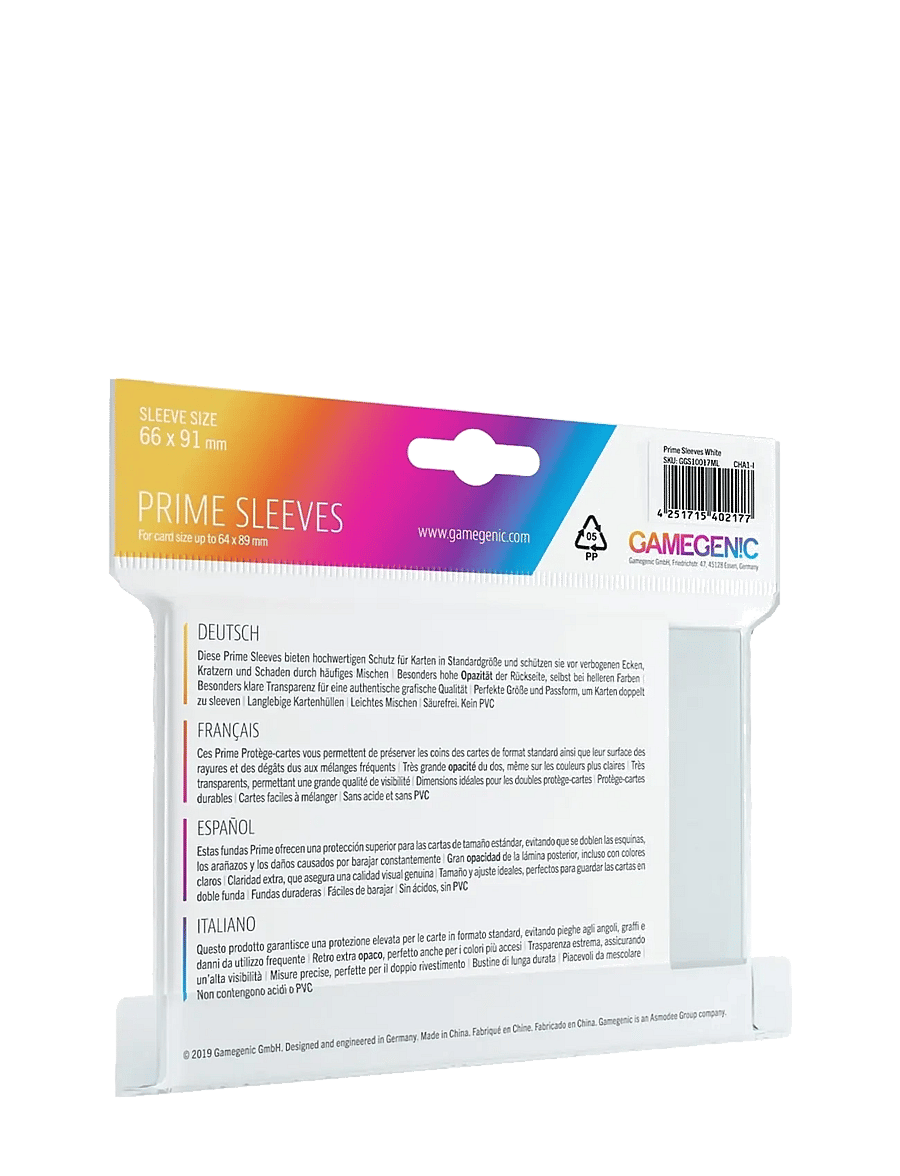 Gamegenic - Prime Sleeves White - sammelkarten - white - 1