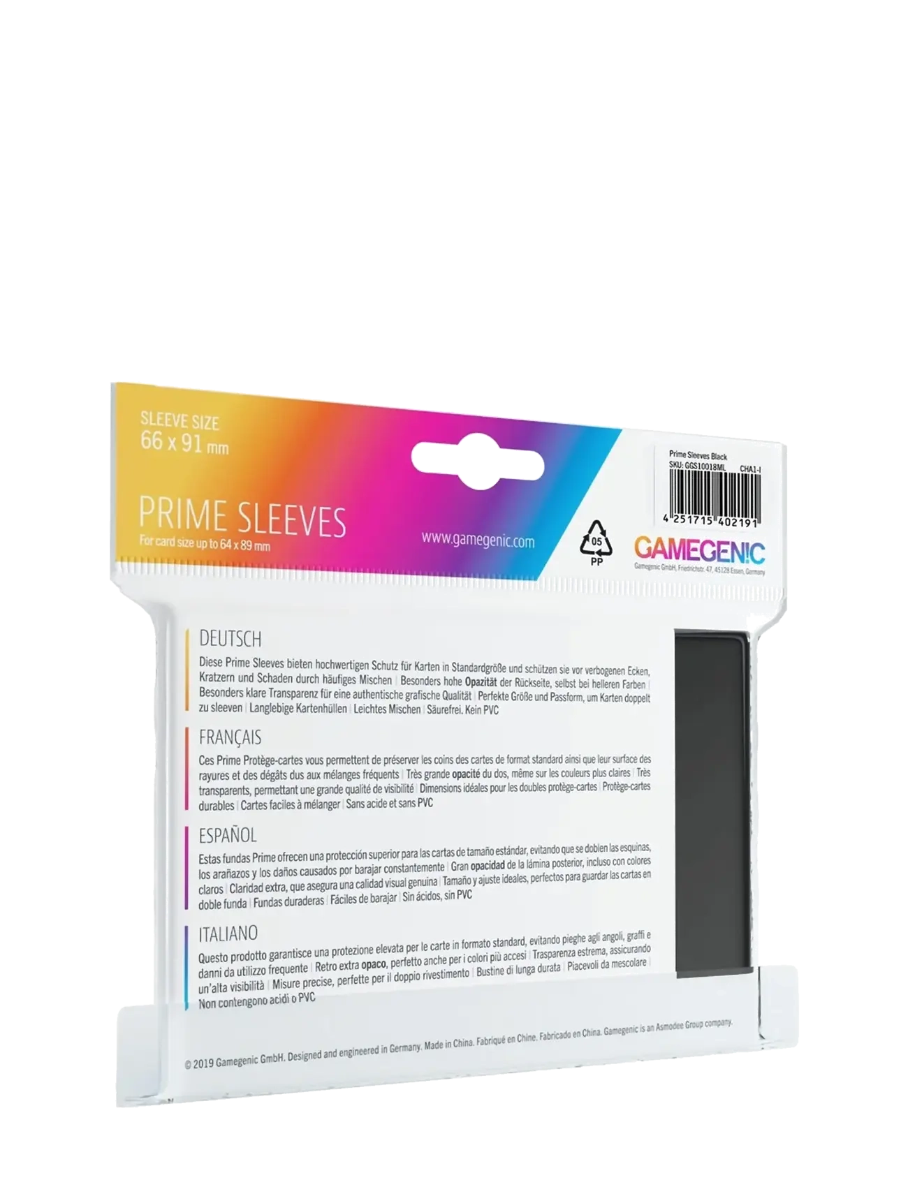 Gamegenic - Prime Sleeves Black - black - 1