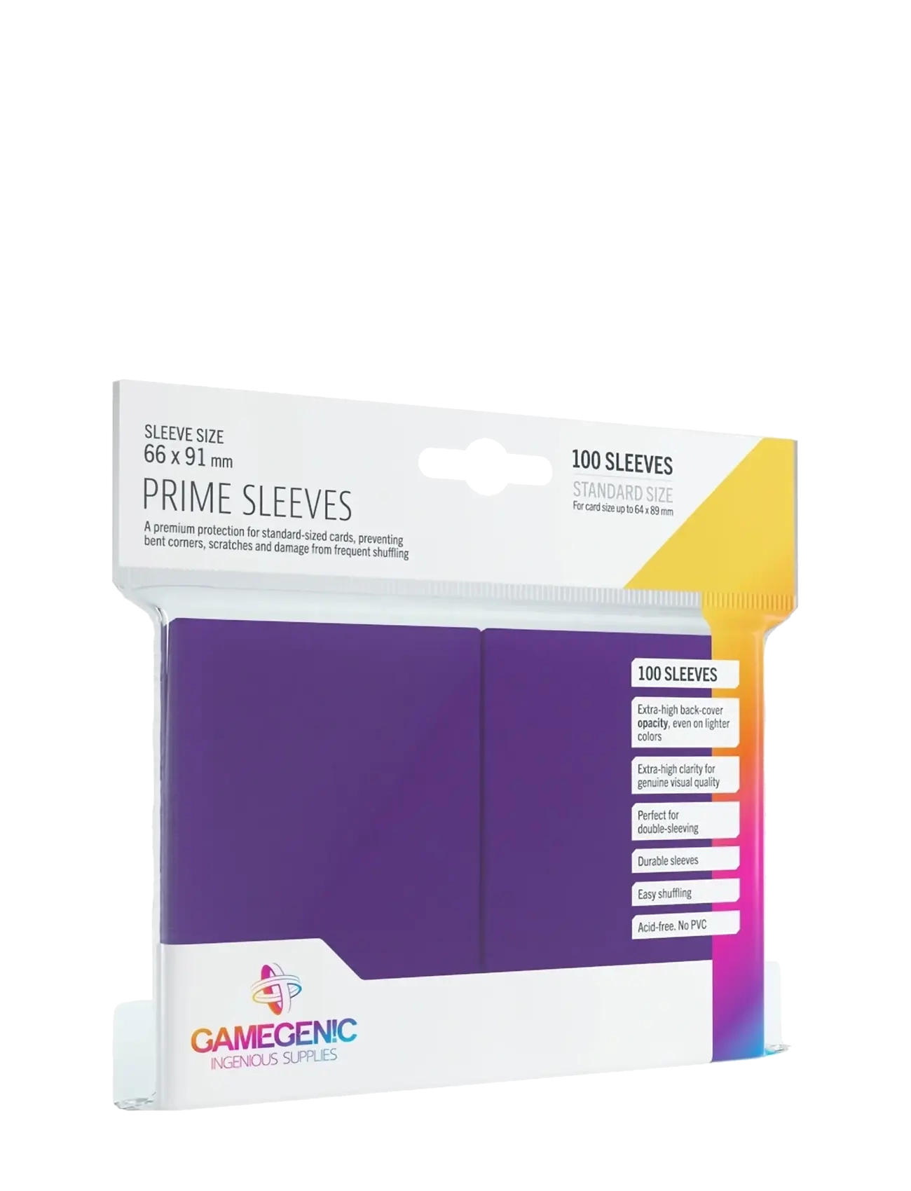 Gamegenic Prime Sleeves Purple -  - PURPLE / purple