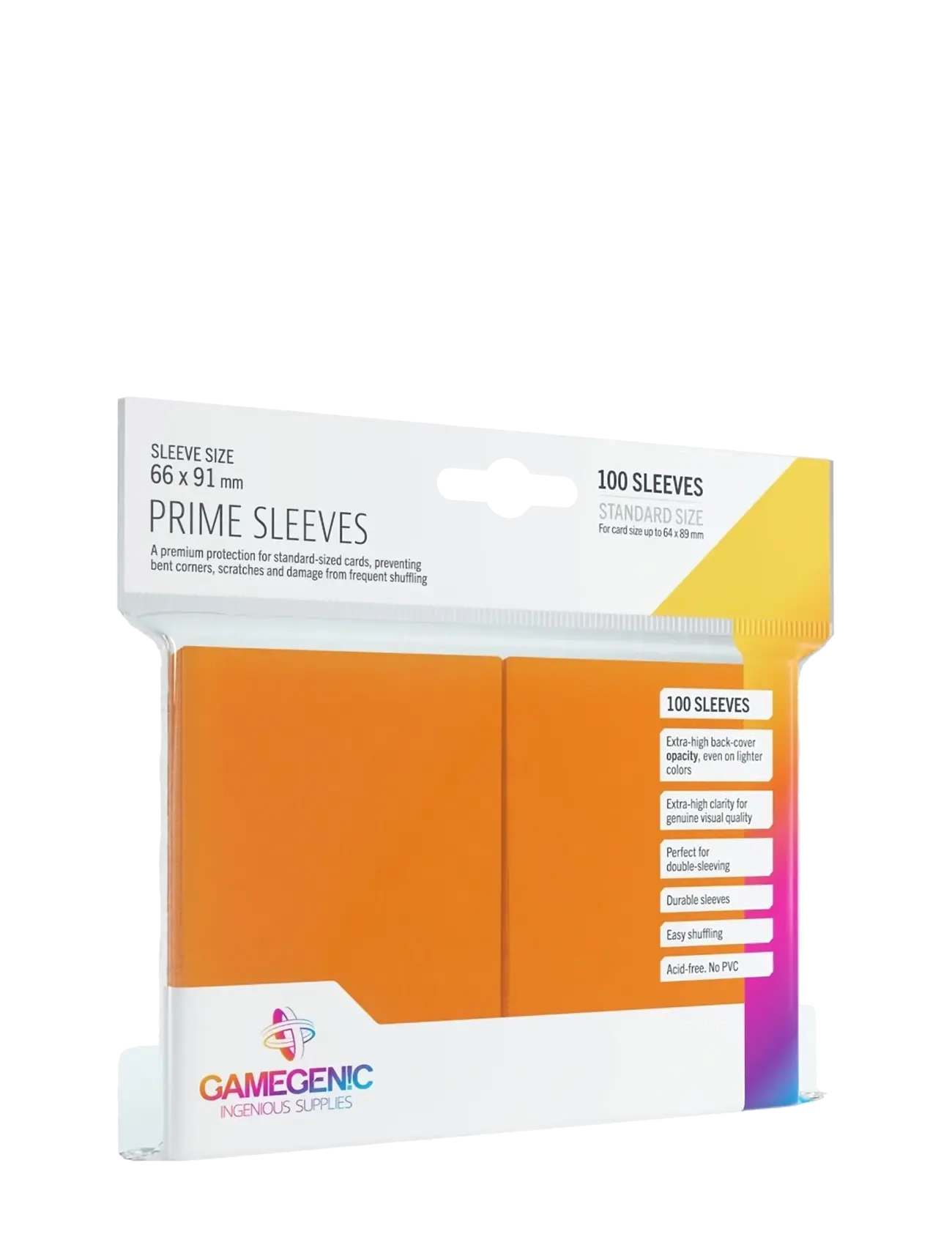 Gamegenic Prime Sleeves Orange, Børn, Trading Cards, Orange, Str: ONE SIZE