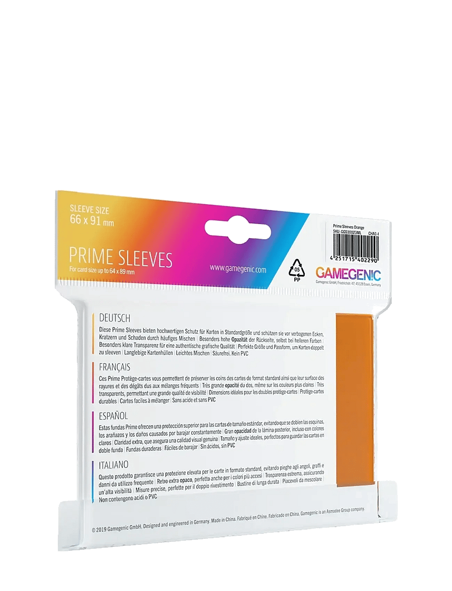 Gamegenic - Prime Sleeves Orange - sammelkarten - orange - 1