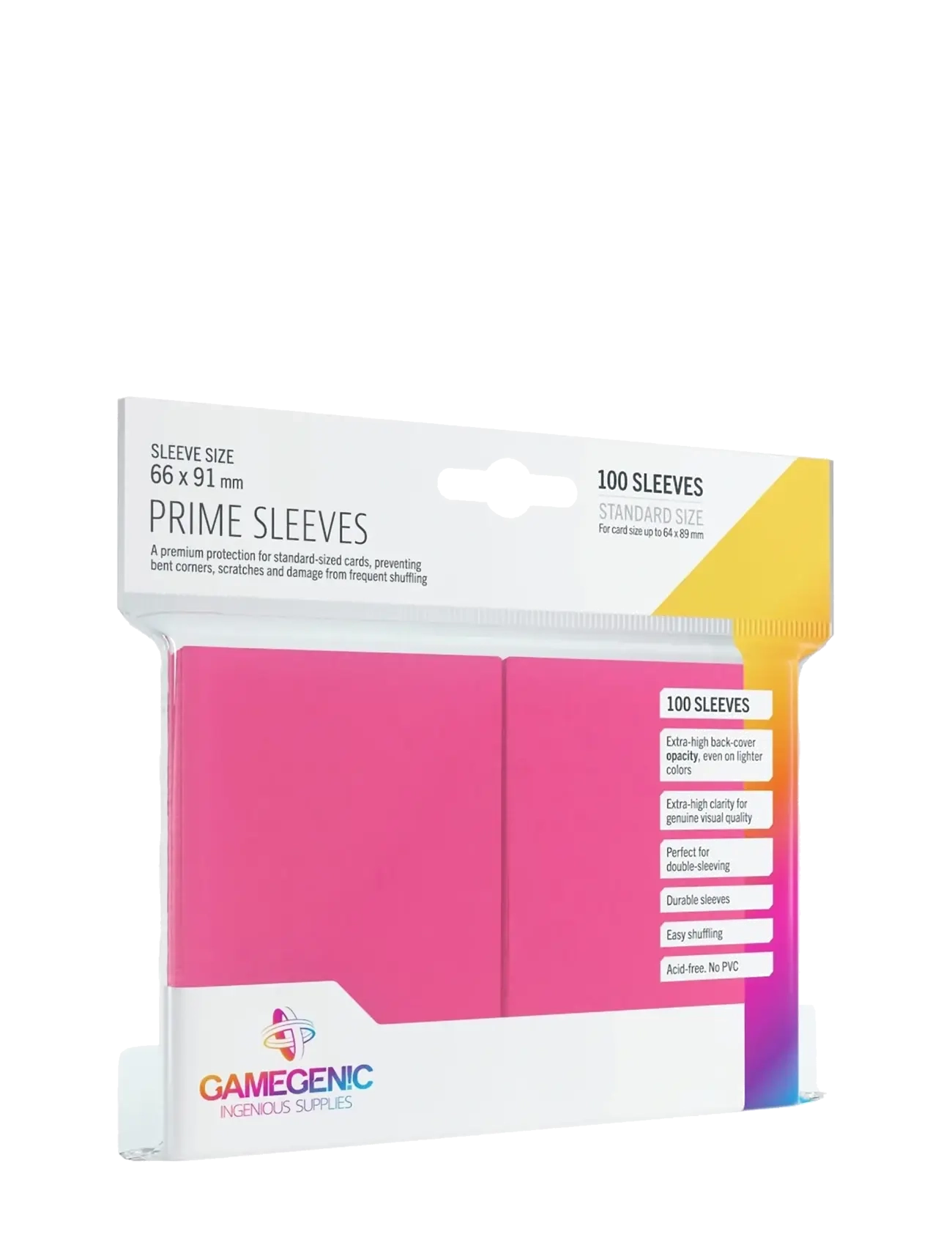 Gamegenic Prime Sleeves Pink -  - PINK / pink/rose