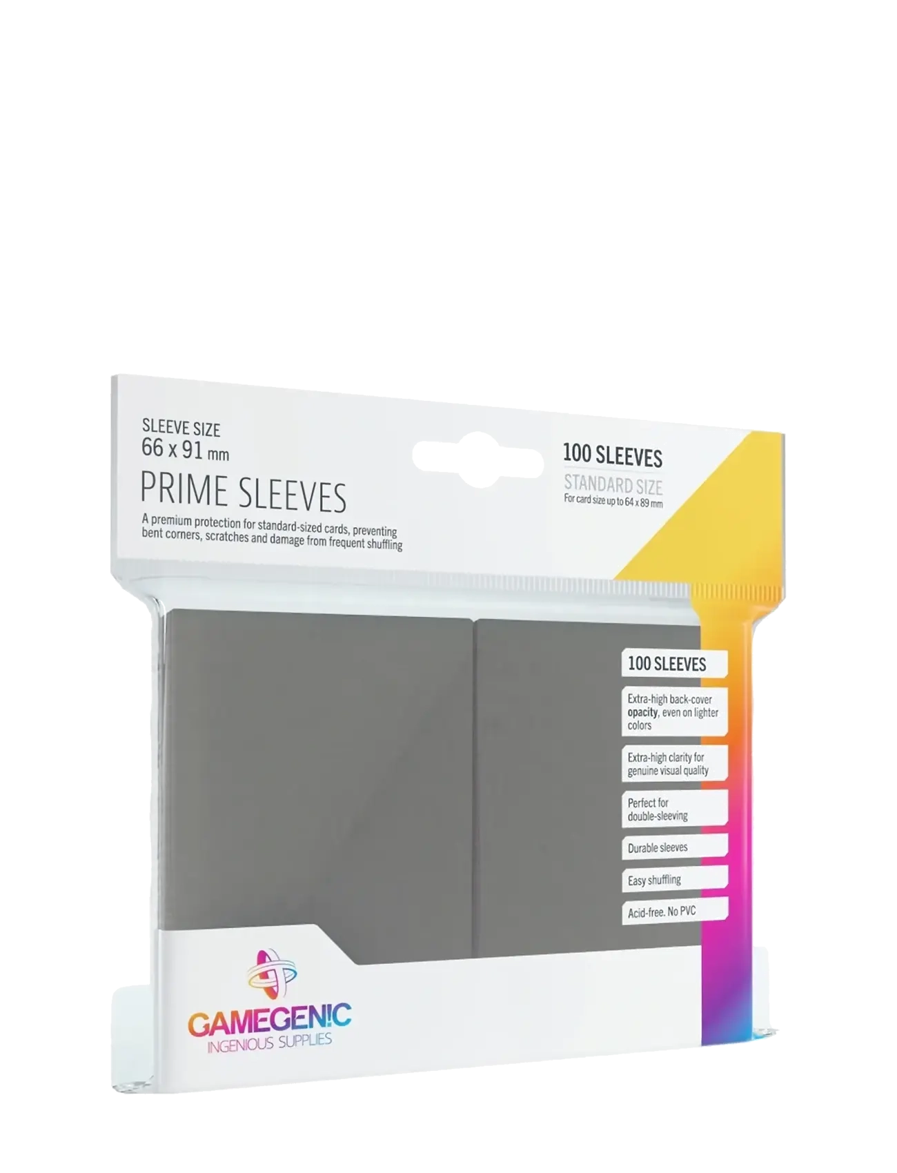 Gamegenic Prime Sleeves Grey - Julegaver til børn - GREY / grey