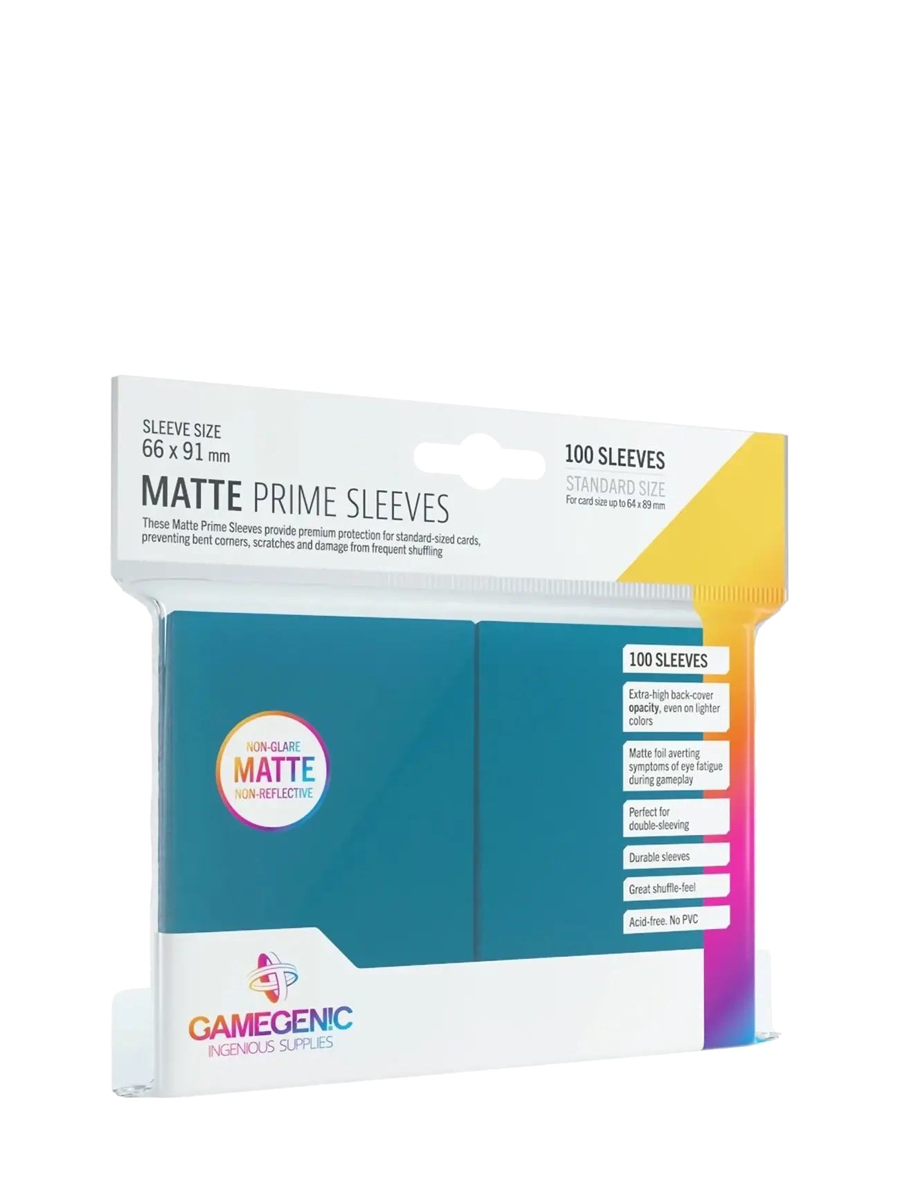 Gamegenic Matte Prime Sleeves Blue - Vis alt - BLUE / blue