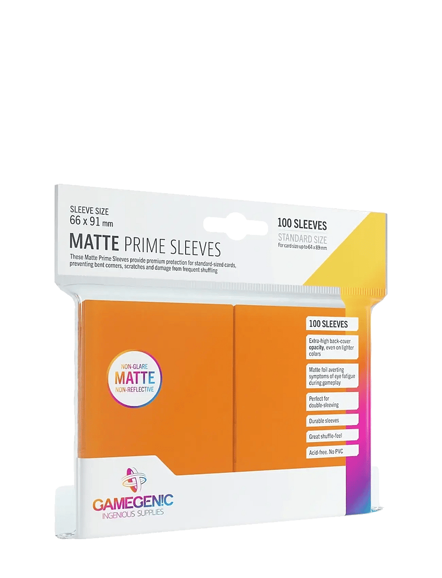 Gamegenic - Matte Prime Sleeves Orange - orange - 0
