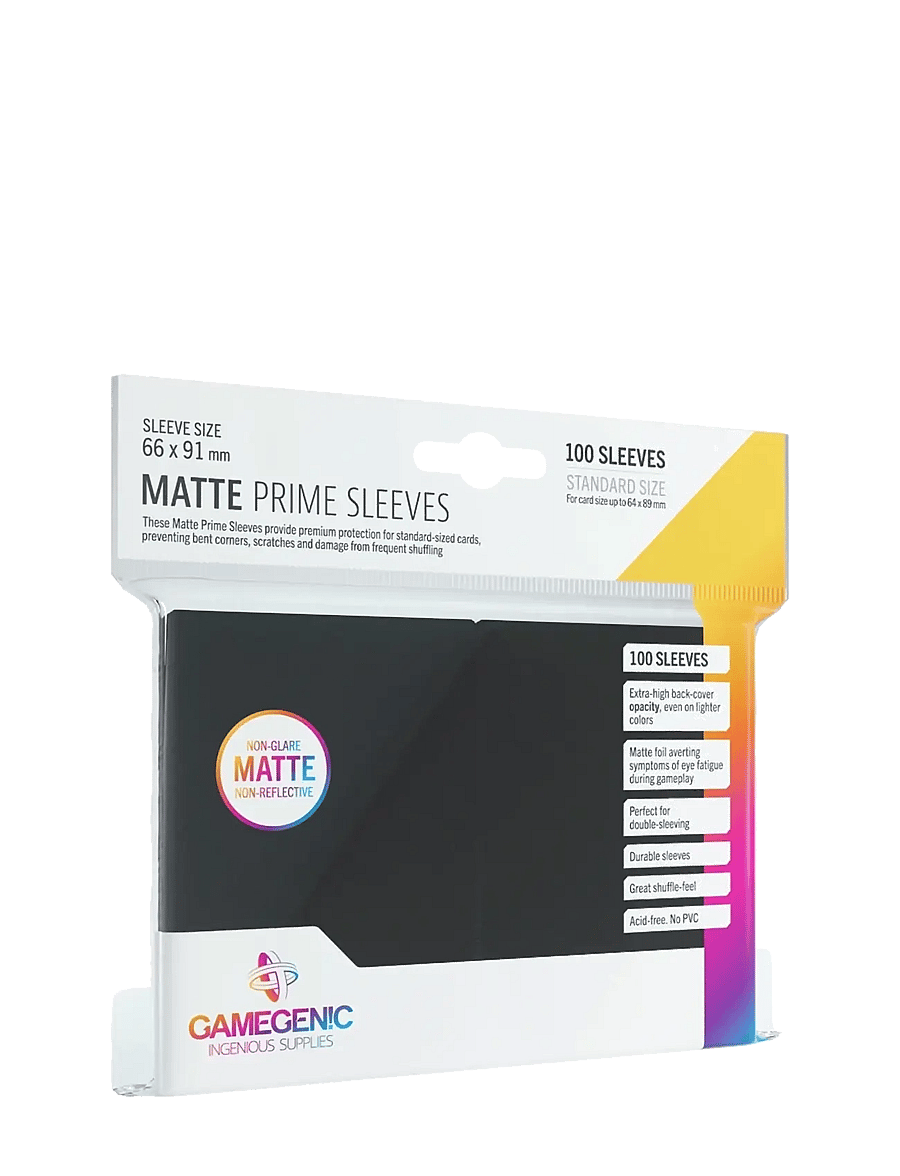 Gamegenic - Matte Prime Sleeves Dark Grey - kartenspiele - dark grey - 0