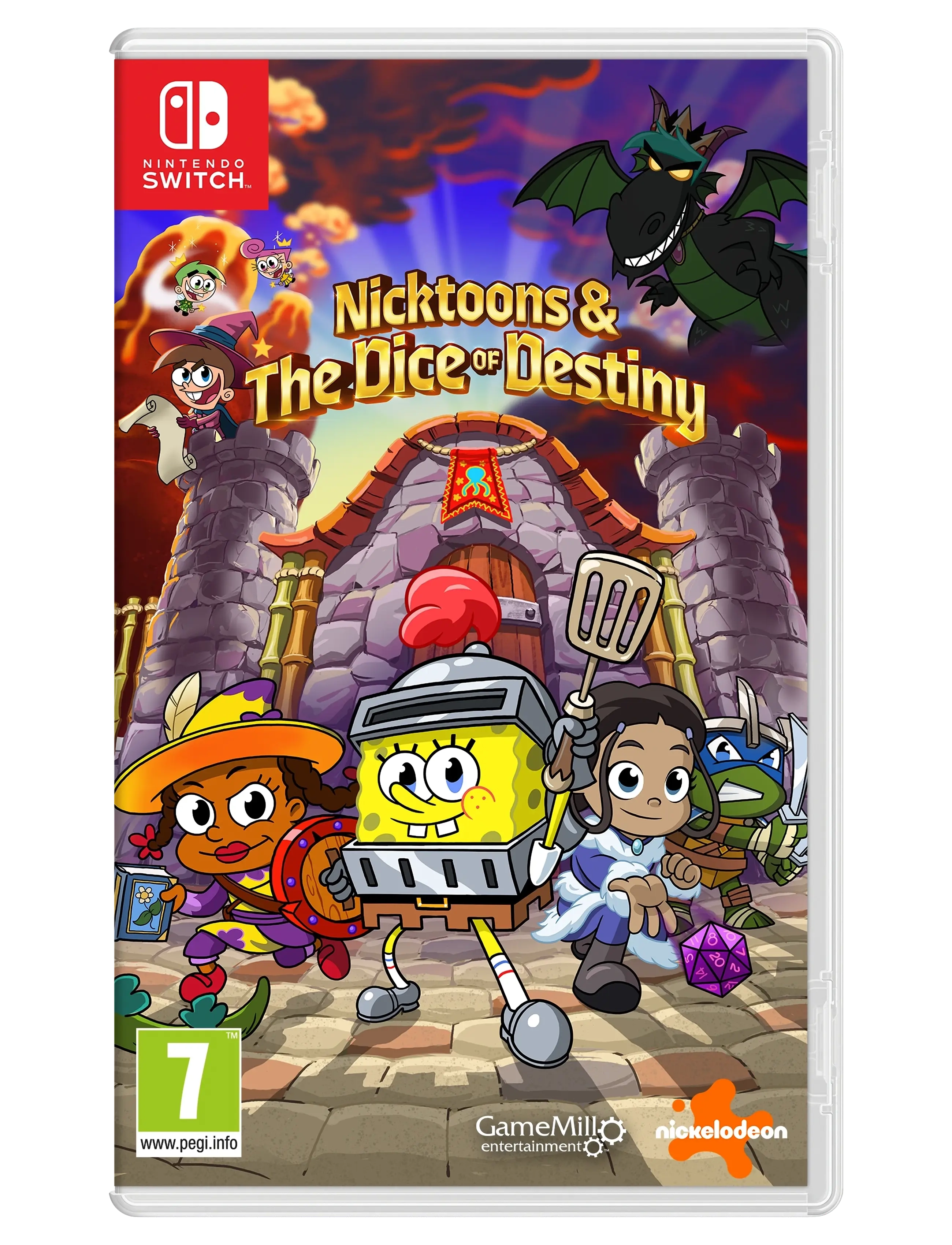 Gamemill Switch Nicktoons & The Dice Of Destiny, One Size, Multi/patterned, Gaming > Games, Børn