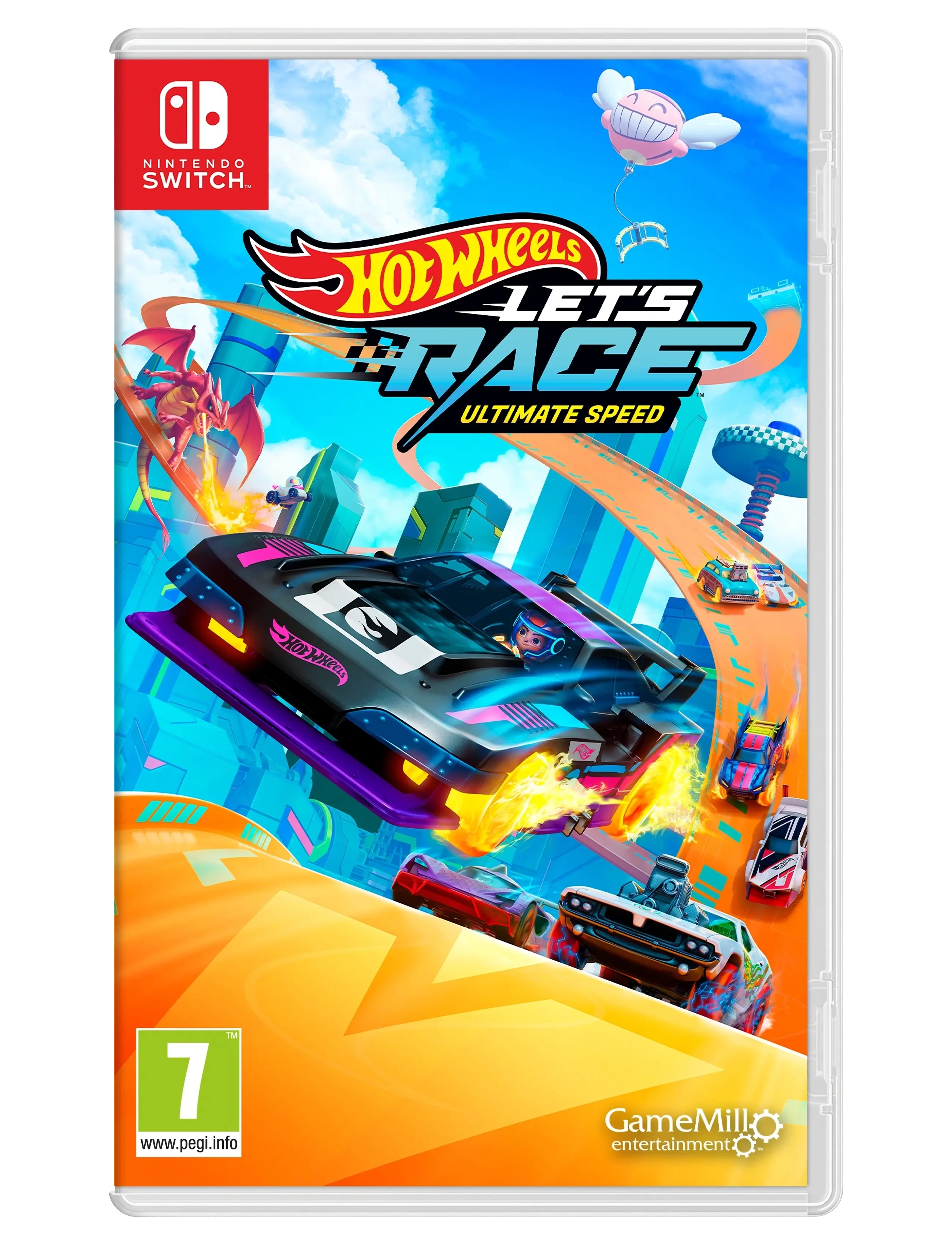 Gamemill Switch Hot Wheels Let ́s Race, One Size, Multi/patterned, Gaming > Games, Børn